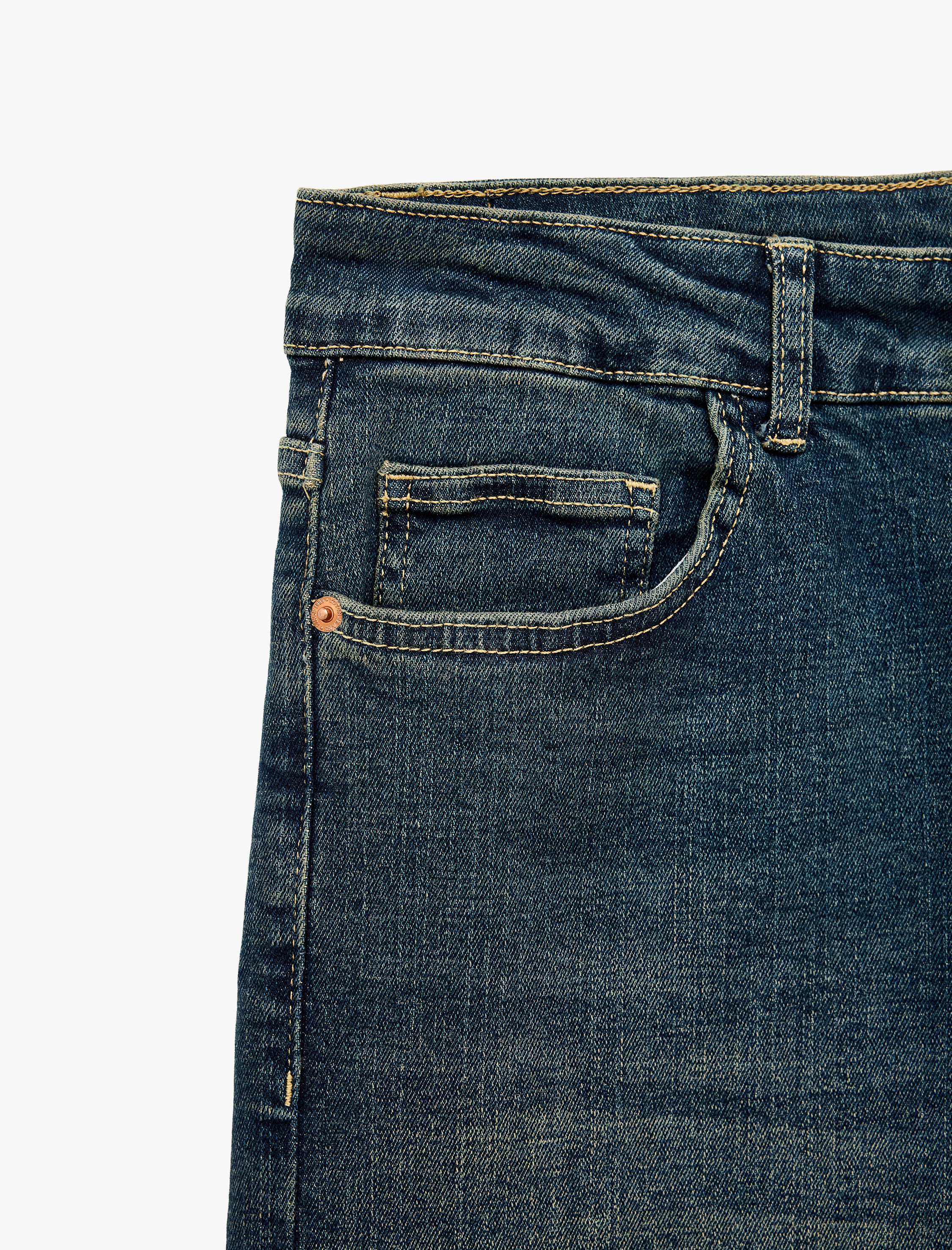   Normal Bel Pamuklu Cepli Slim Fit Jean Pantolon - Brad Jean