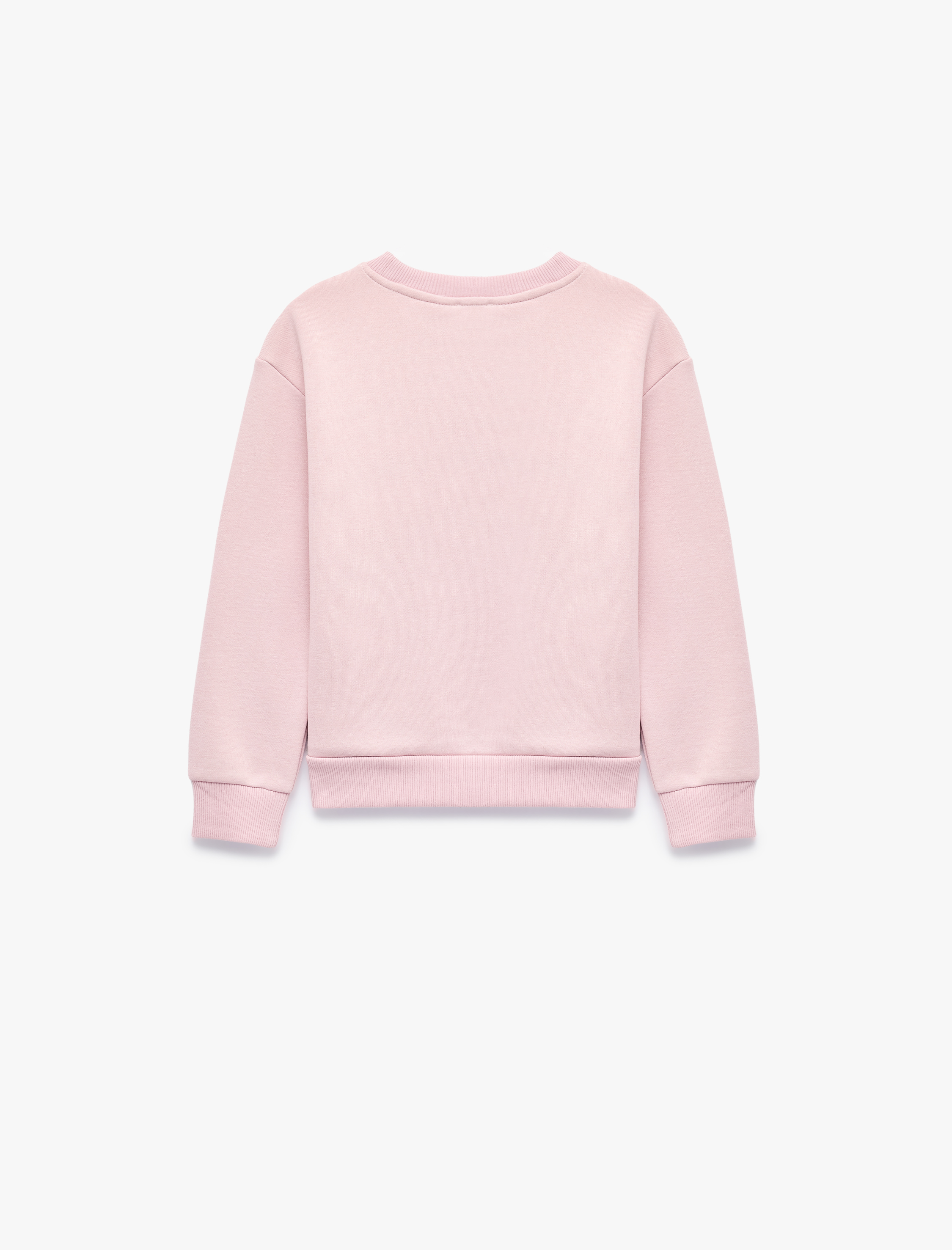  Kız Çocuk KPop Demon Hunters Baskılı Şardonlu Bisiklet Yaka Uzun Kollu Lisanslı Sweatshirt