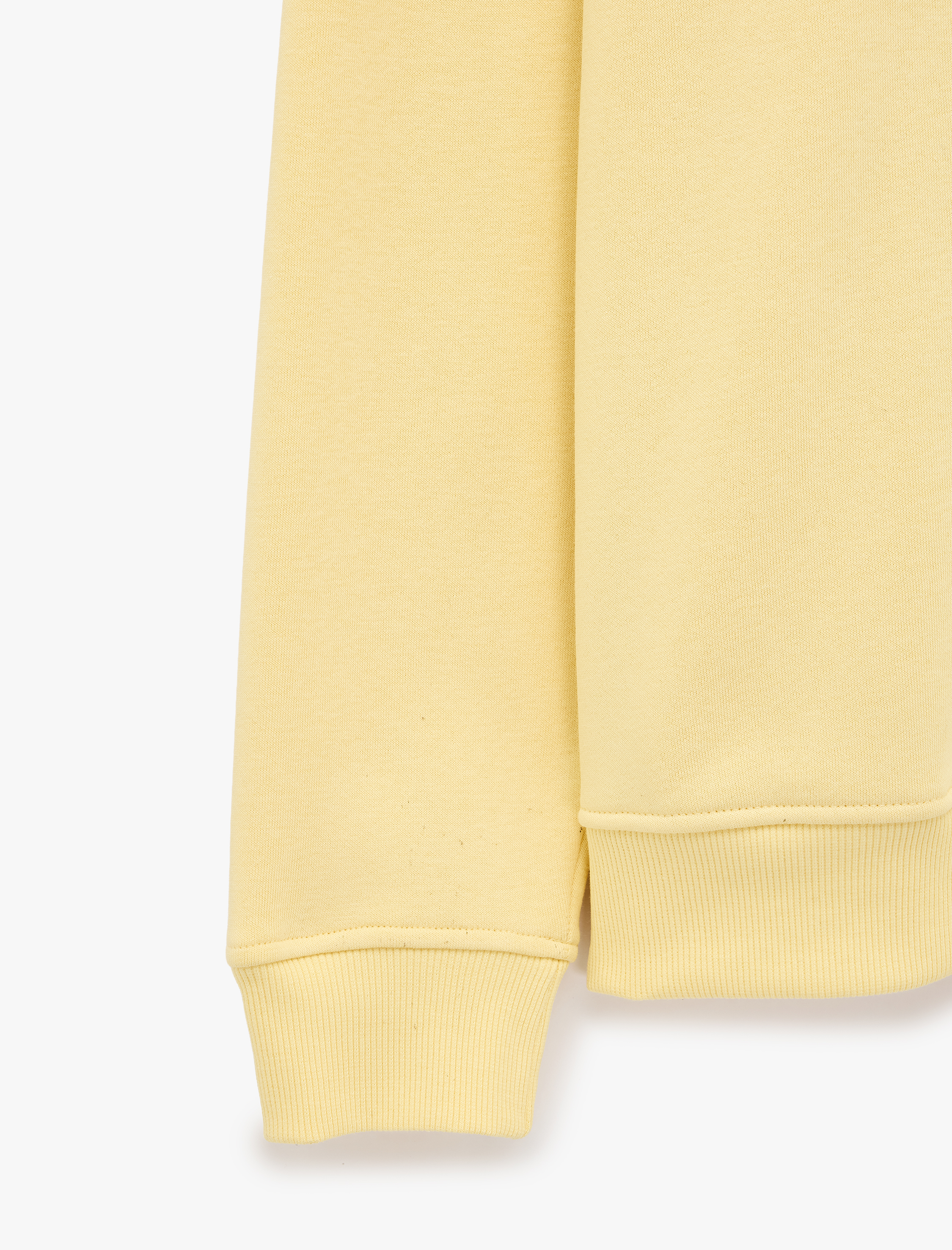   Üç İplik Şardonlu Uzun Kollu Bisiklet Yaka Baskılı Sweatshirt