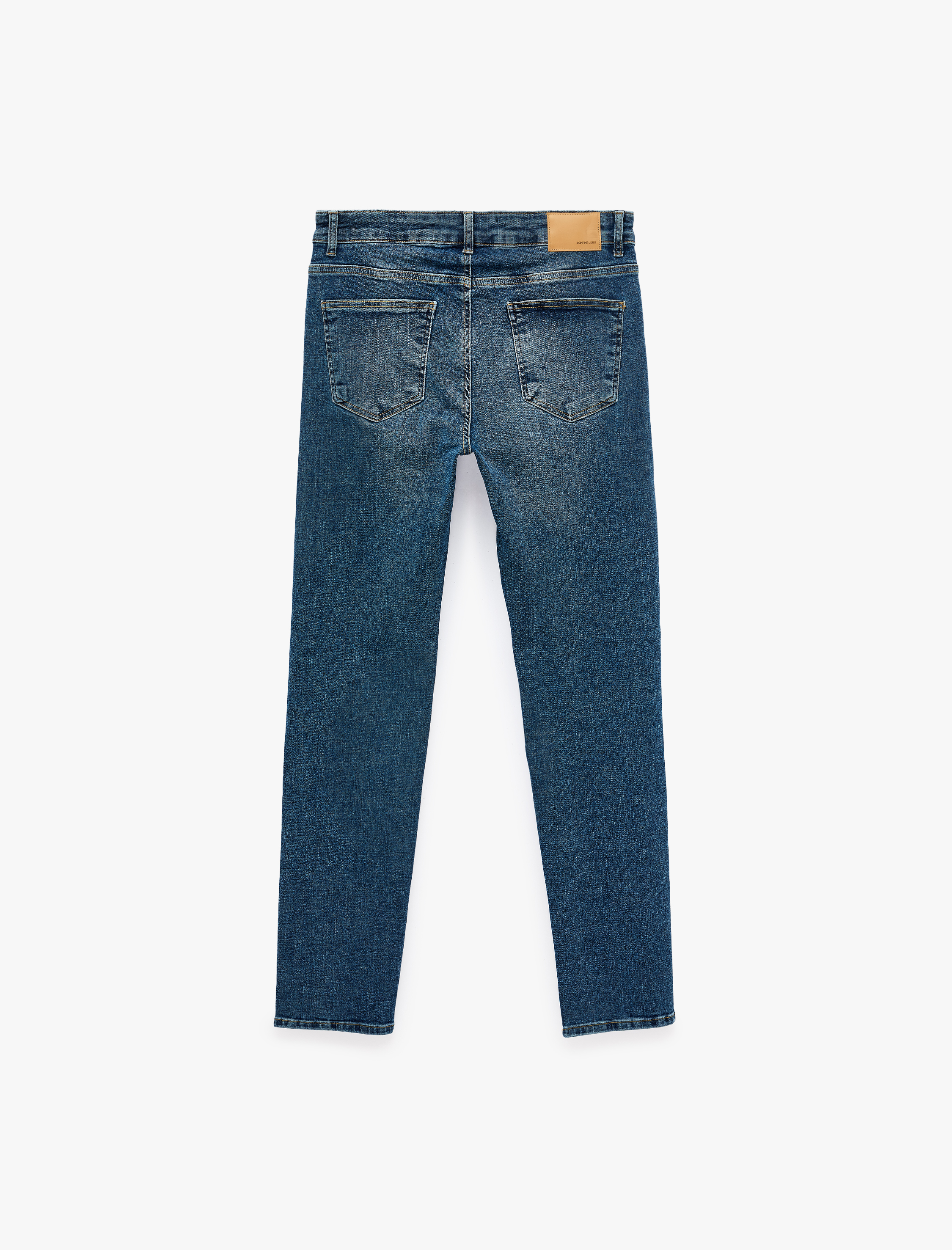  Normal Bel Cepli Pamuklu Slim Fit Jean Pantolon - Brad Jean