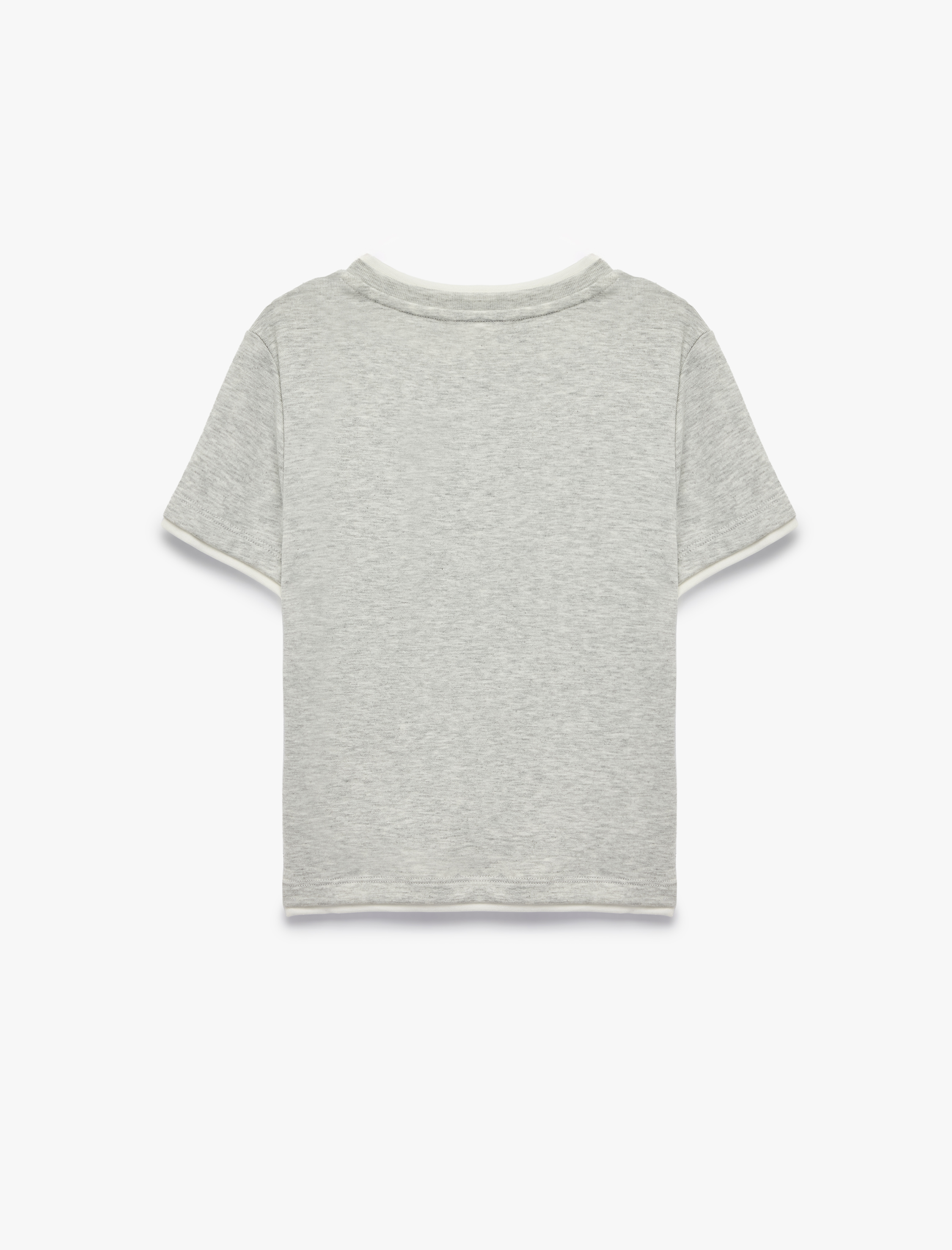   Modal Kumaş Slim Fit Biyeli Katmanlı Bisiklet Yaka Kısa Kollu Spor Tişört