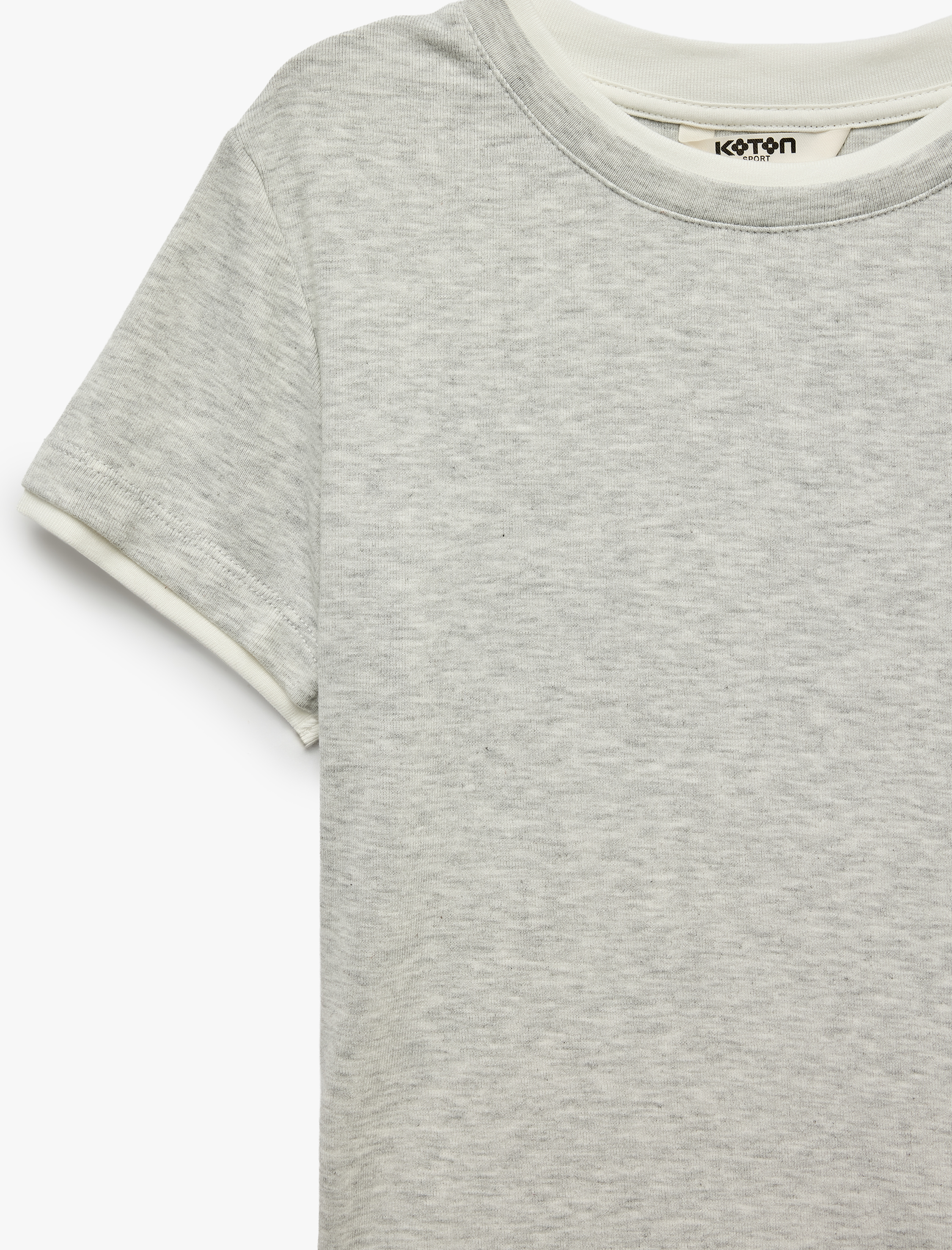   Modal Kumaş Slim Fit Biyeli Katmanlı Bisiklet Yaka Kısa Kollu Spor Tişört