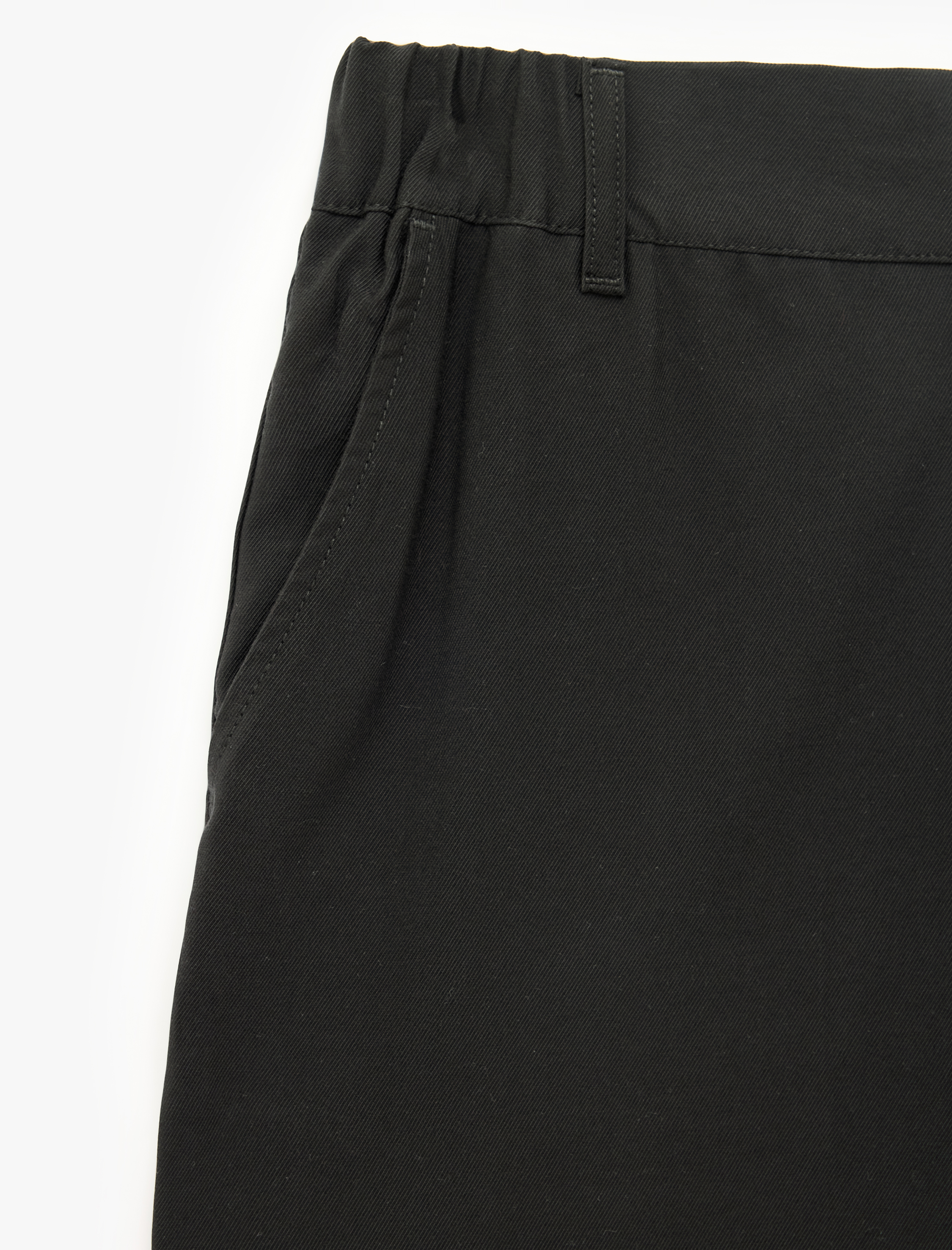  Regular Fit Cepli Beli Lastikli Düğmeli Viskon Kumaş Pantolon