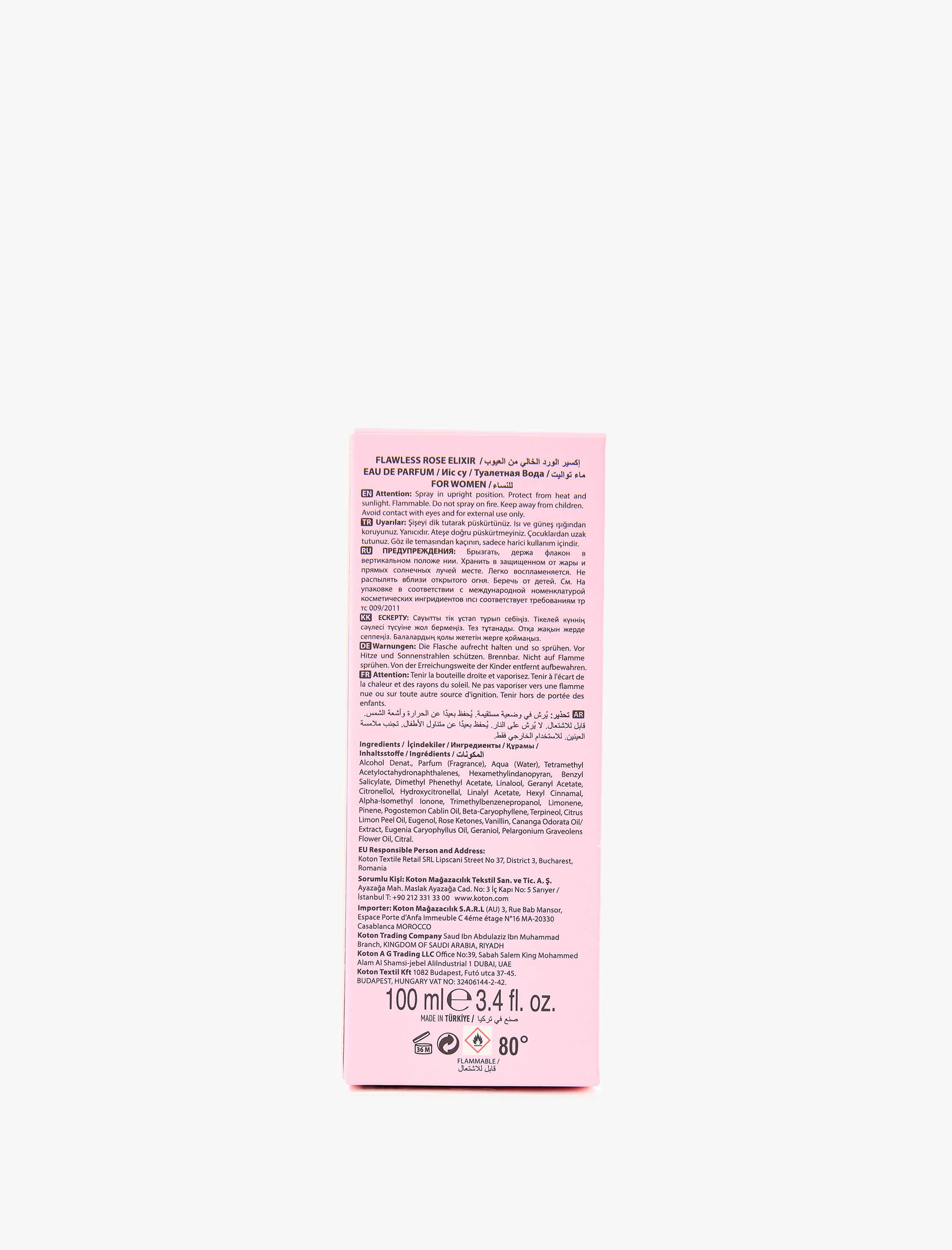  Kadın Parfüm Flawless Rose Elixir 100 ML