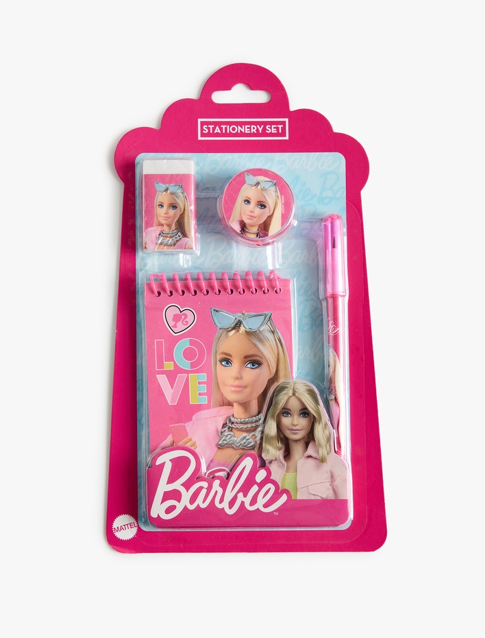 Kadın Lisanslı Barbie Kırtasiye Seti