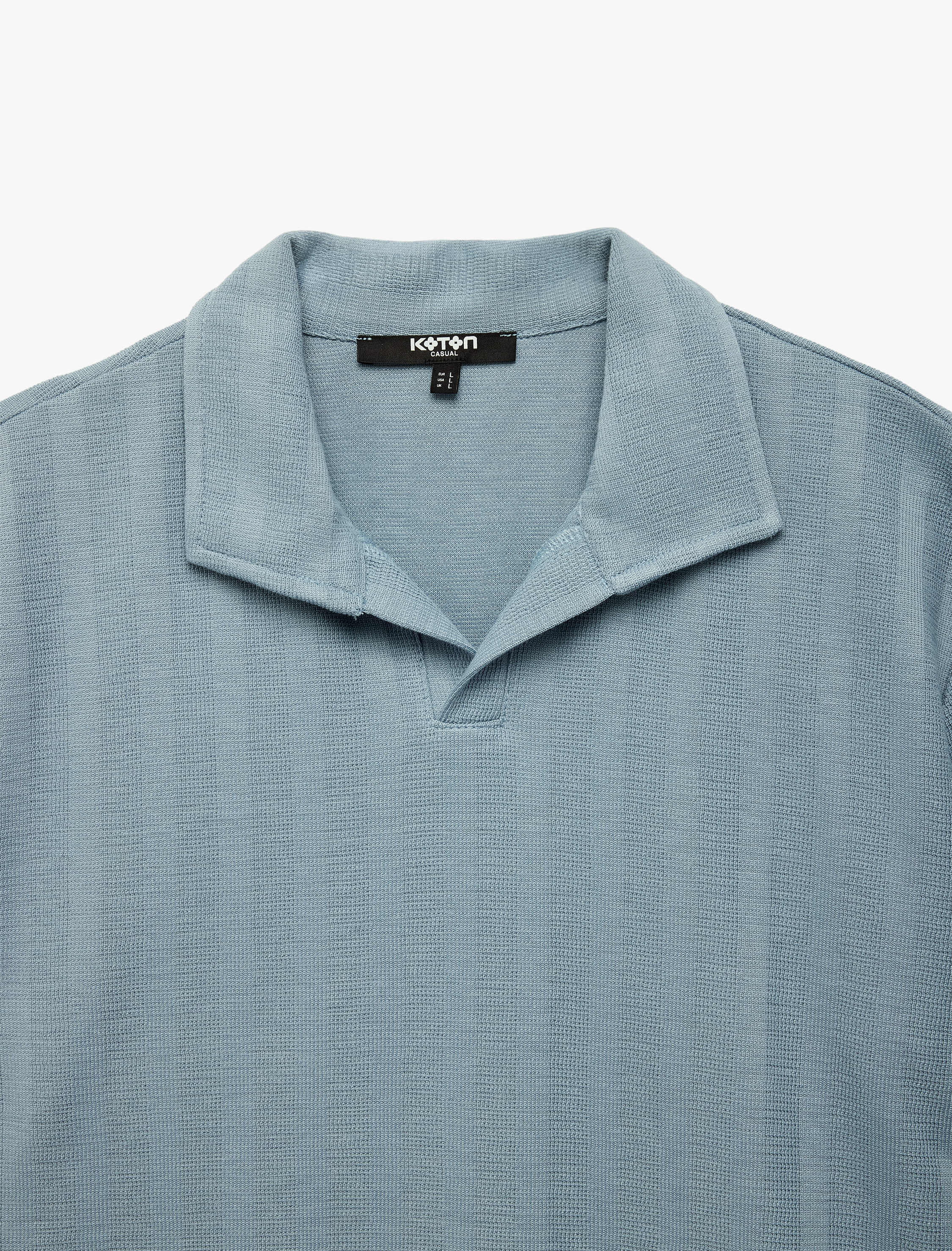   Regular Fit Polo Yaka Çizgili Uzun Kollu Tişört