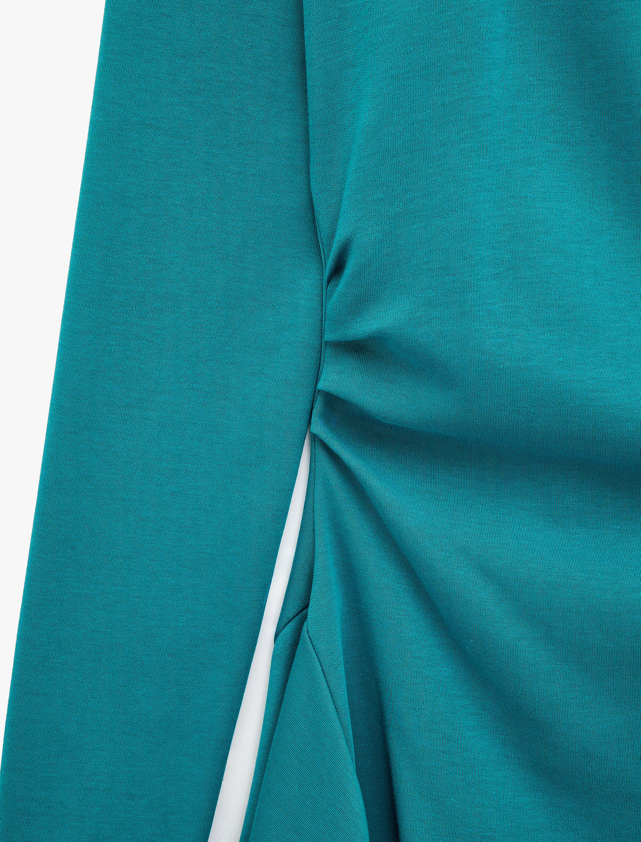   Pamuklu Bisiklet Yaka Uzun Kollu Slim Fit Drapeli Asimetrik Bluz