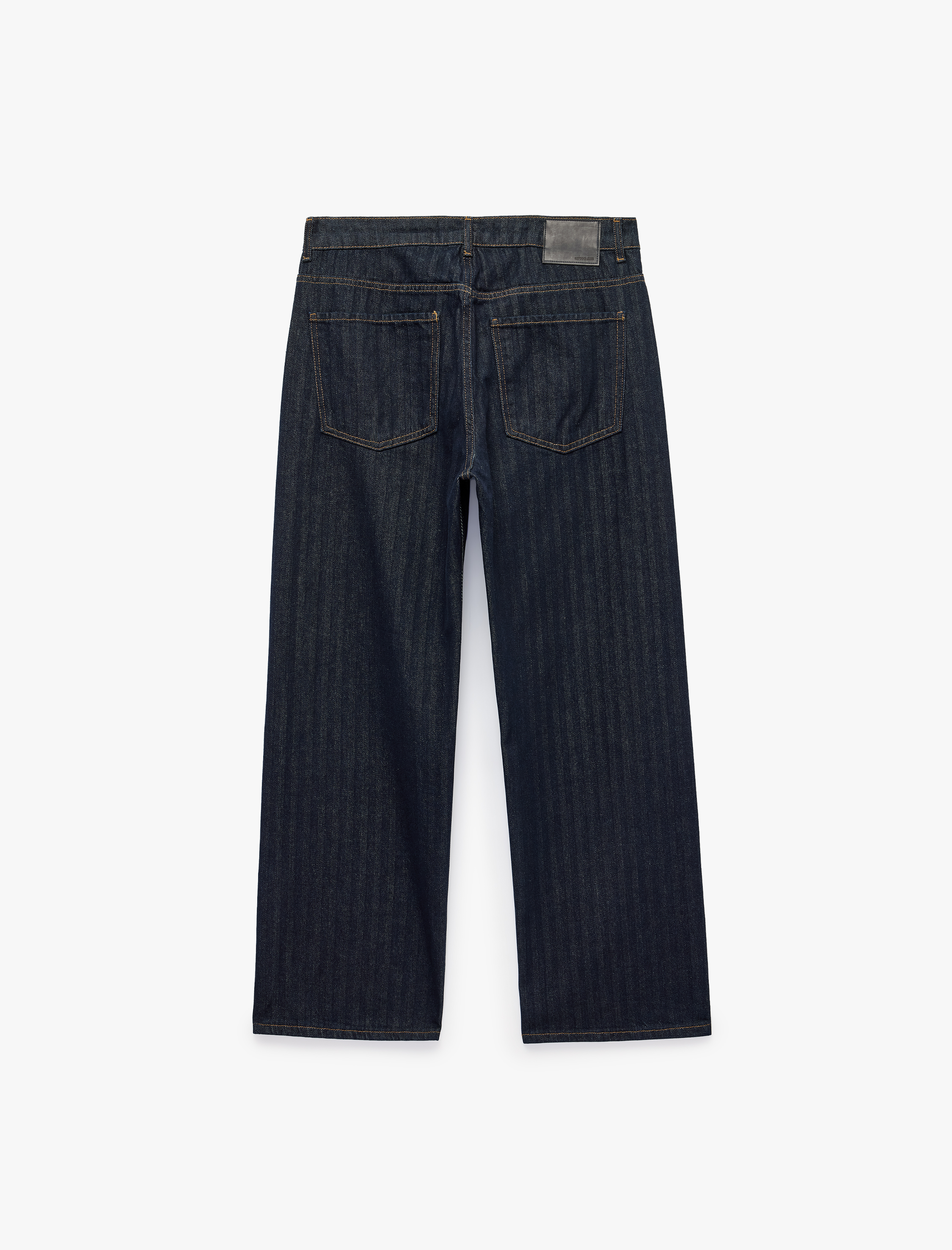   Bol Kalıp Pamuklu Çizgili Loose Fit Jean Pantolon - Steve Jean