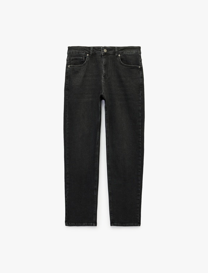  Pamuklu Cepli Normal Bel Tapered Fit Jean Pantolon - Joe Jean