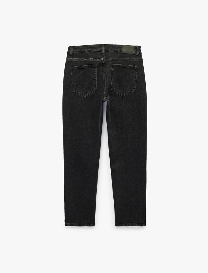  Pamuklu Cepli Normal Bel Tapered Fit Jean Pantolon - Joe Jean