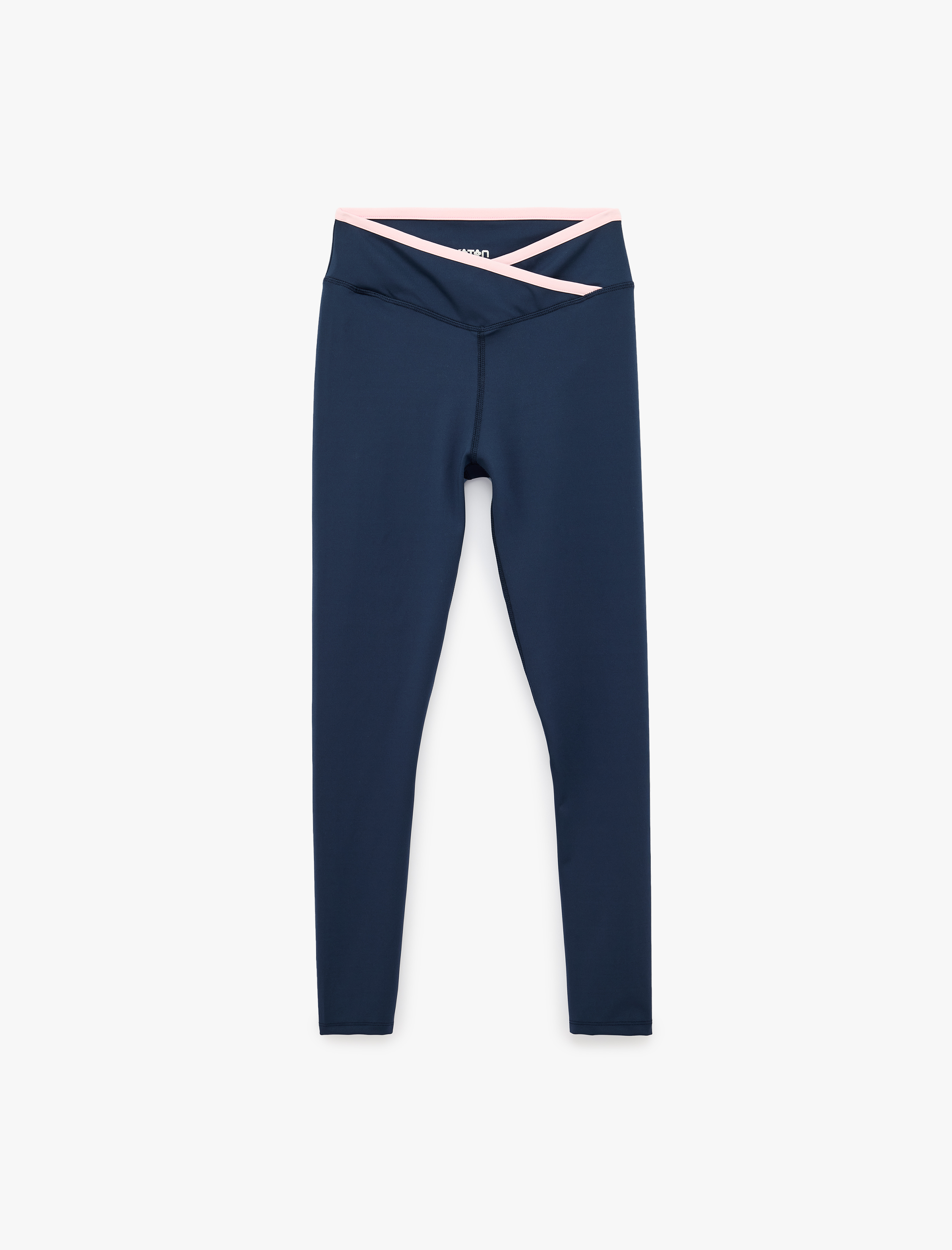   Yüksek Bel Kemer Detaylı Biyeli Slim Fit Spor Tayt