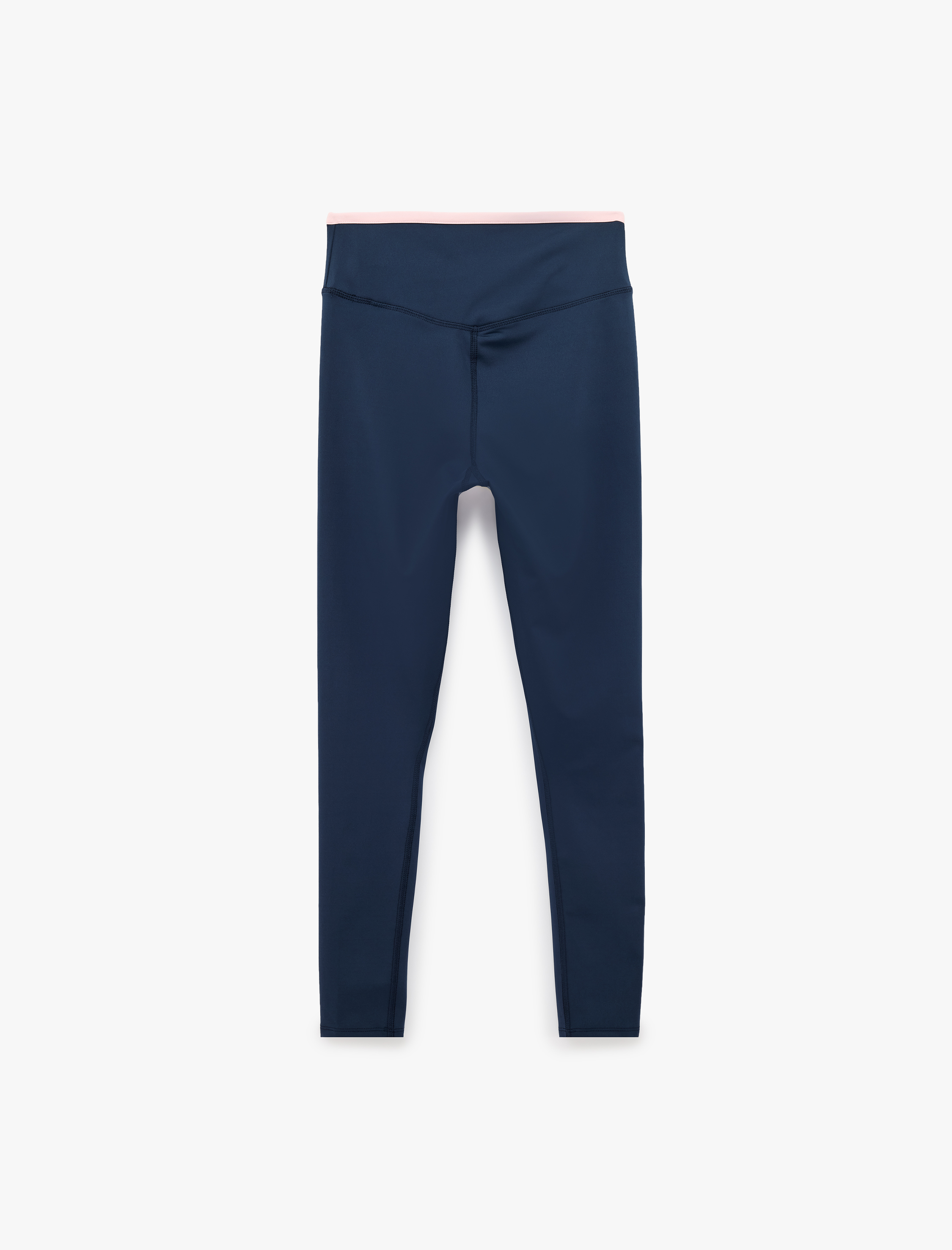   Yüksek Bel Kemer Detaylı Biyeli Slim Fit Spor Tayt