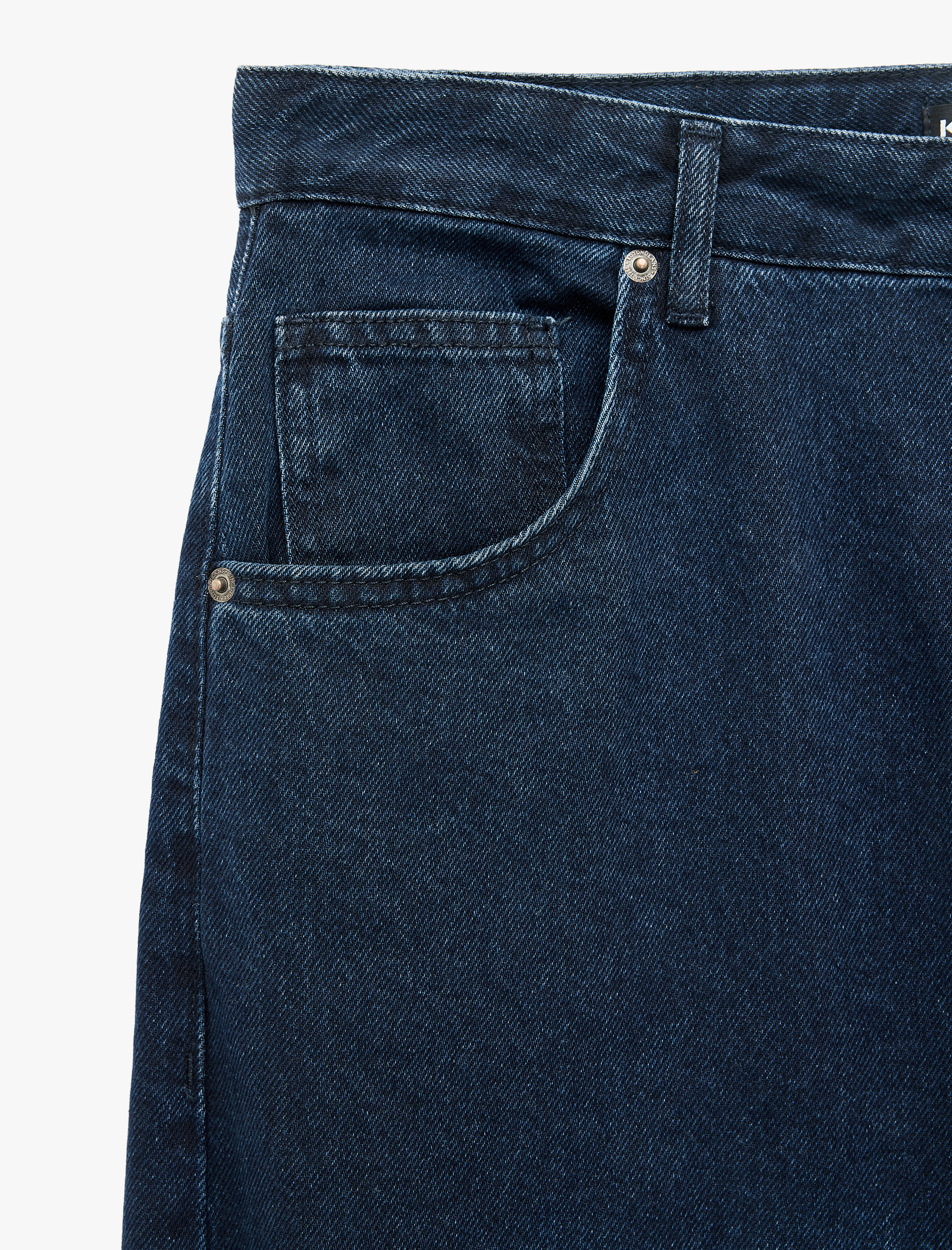   Rahat Kesim Pamuklu Cepli Super Baggy Jean Pantolon