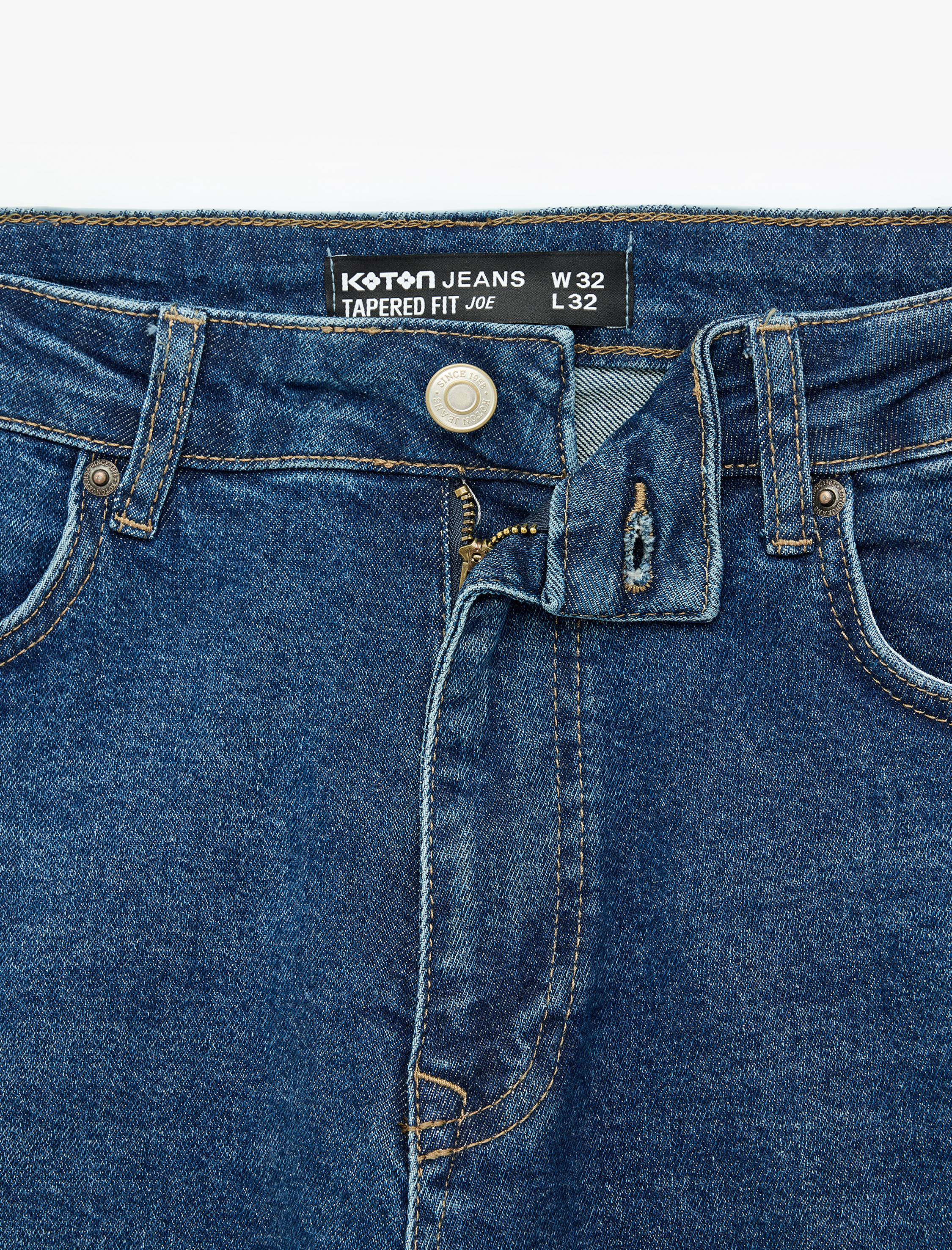   Cepli Normal Bel Pamuklu Tapered Fit Jean Pantolon - Joe Jean