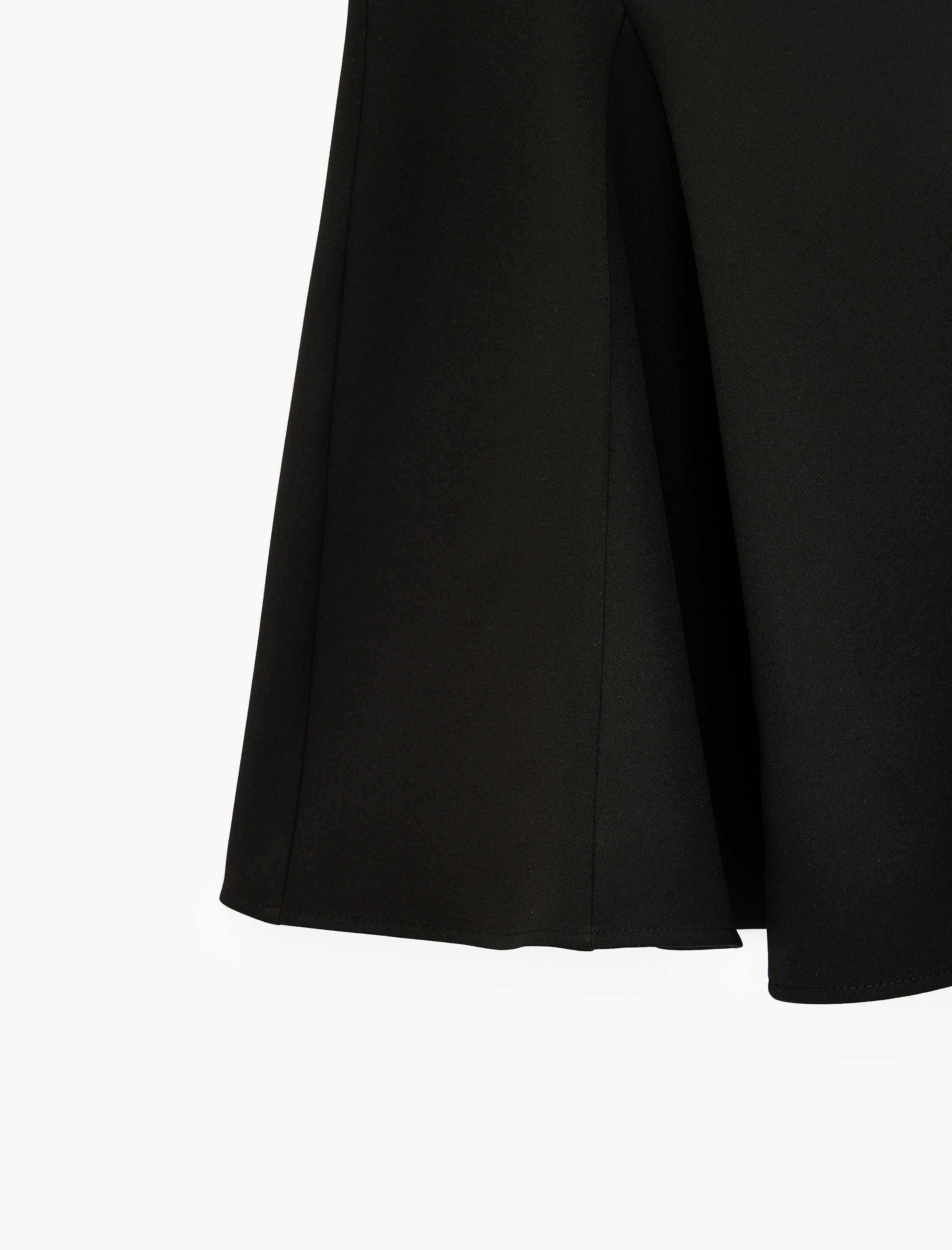   Slim Fit Bisiklet Yaka Kolsuz Mini Kloş Peplum Elbise