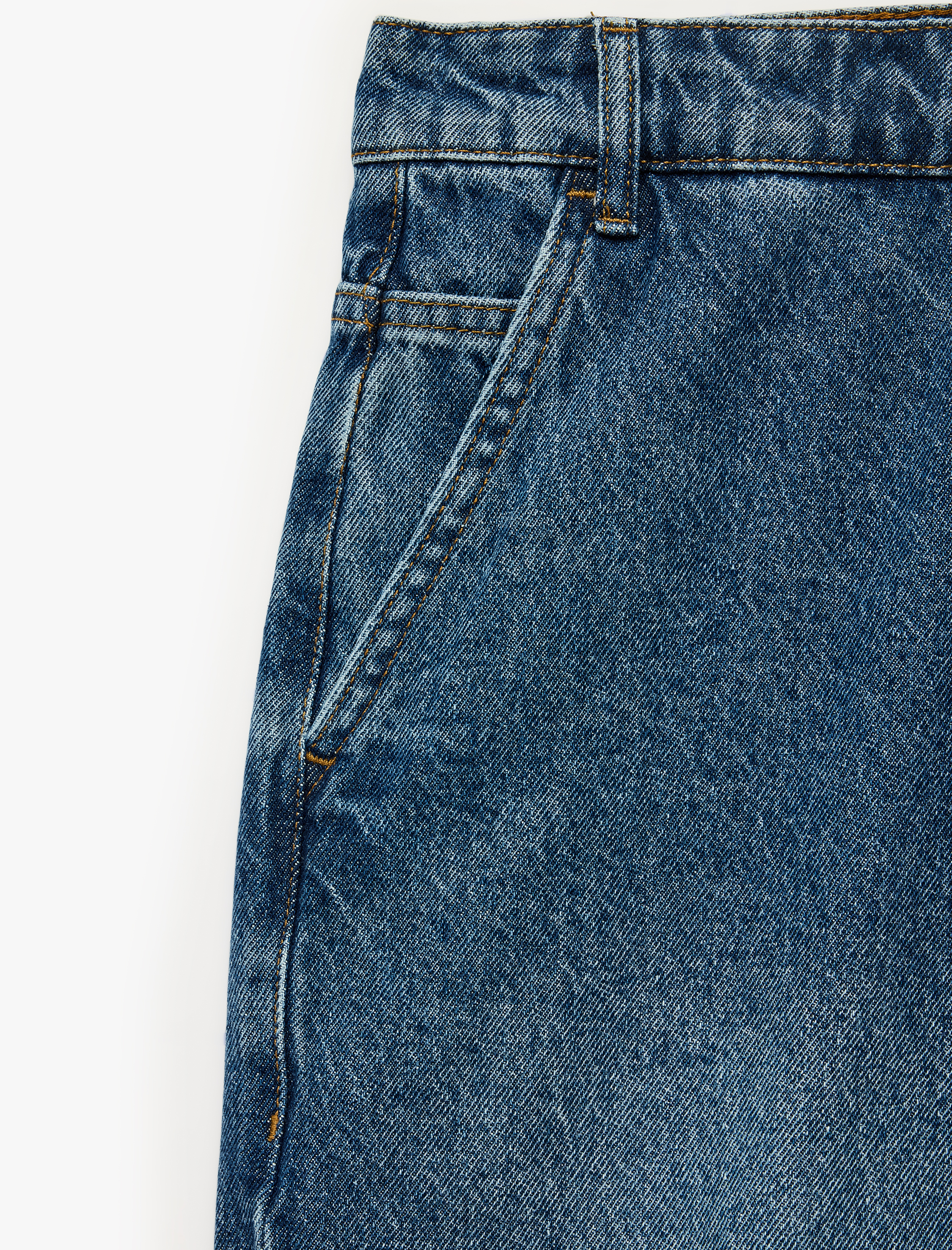   Regular Fit Normal Bel Pamuklu Skater Jean Pantolon
