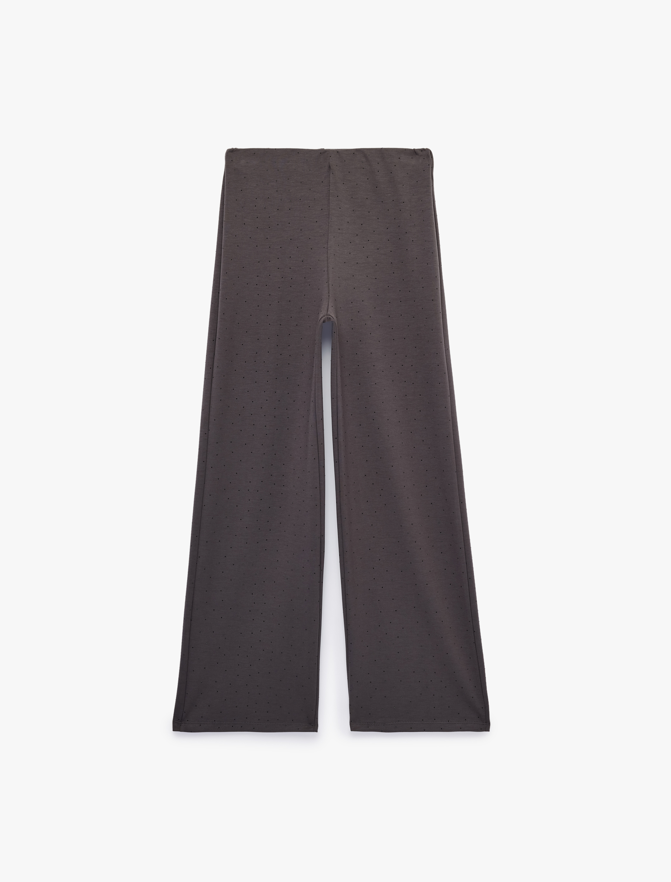   Normal Bel Taşlı Regular Fit Viskon Bol Paça Eşofman Altı