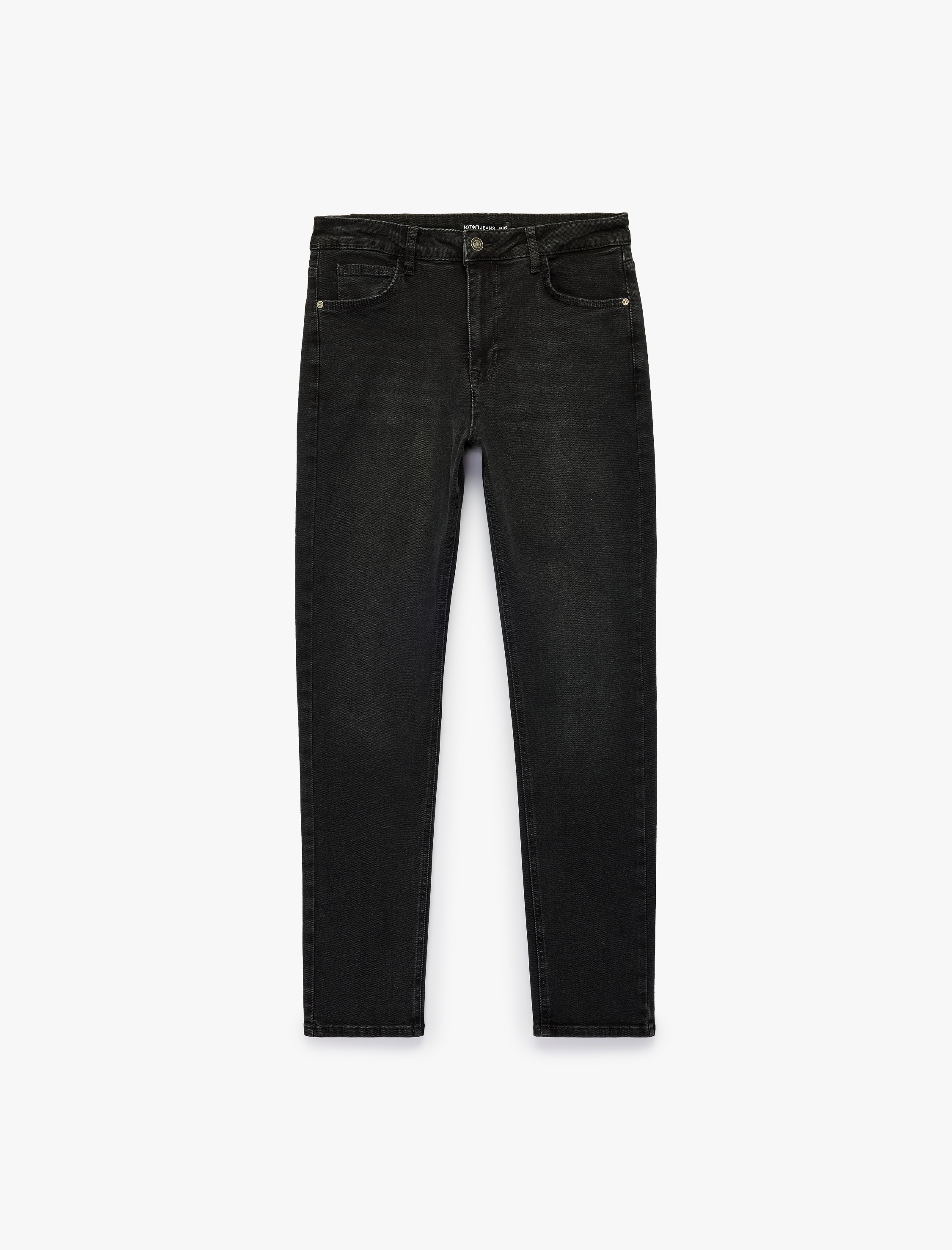   Normal Bel Cepli Pamuklu Slim Fit Jean Pantolon - Brad Jean