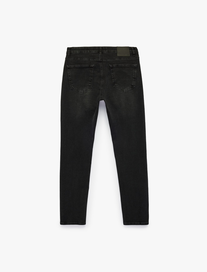  Normal Bel Cepli Pamuklu Slim Fit Jean Pantolon - Brad Jean