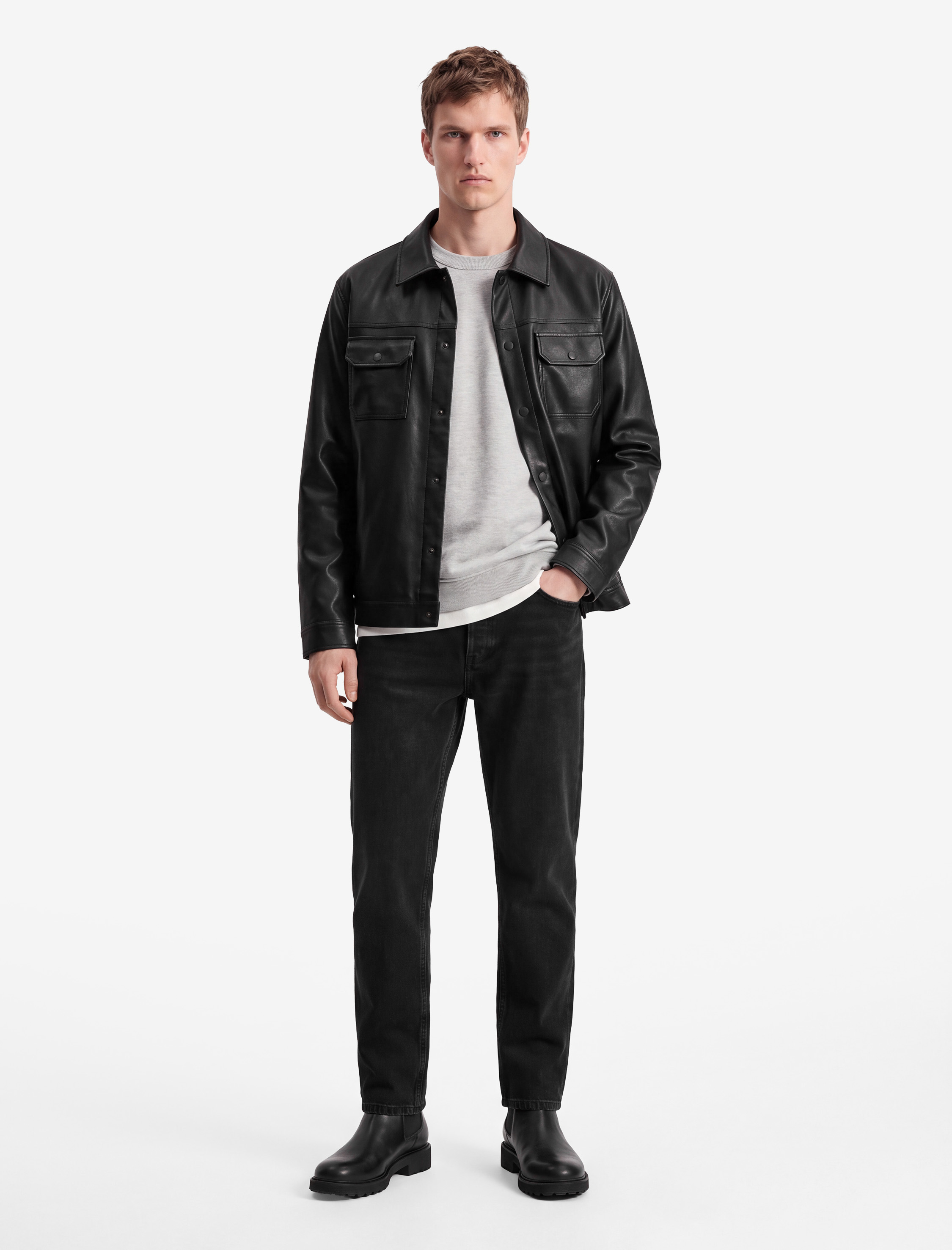   Cepli Normal Bel Pamuklu Vintage Straight Jean Pantolon