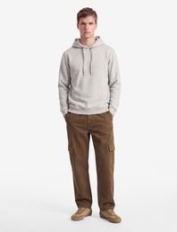 Şardonlu Uzun Kollu Basic Kapşonlu Sweatshirt