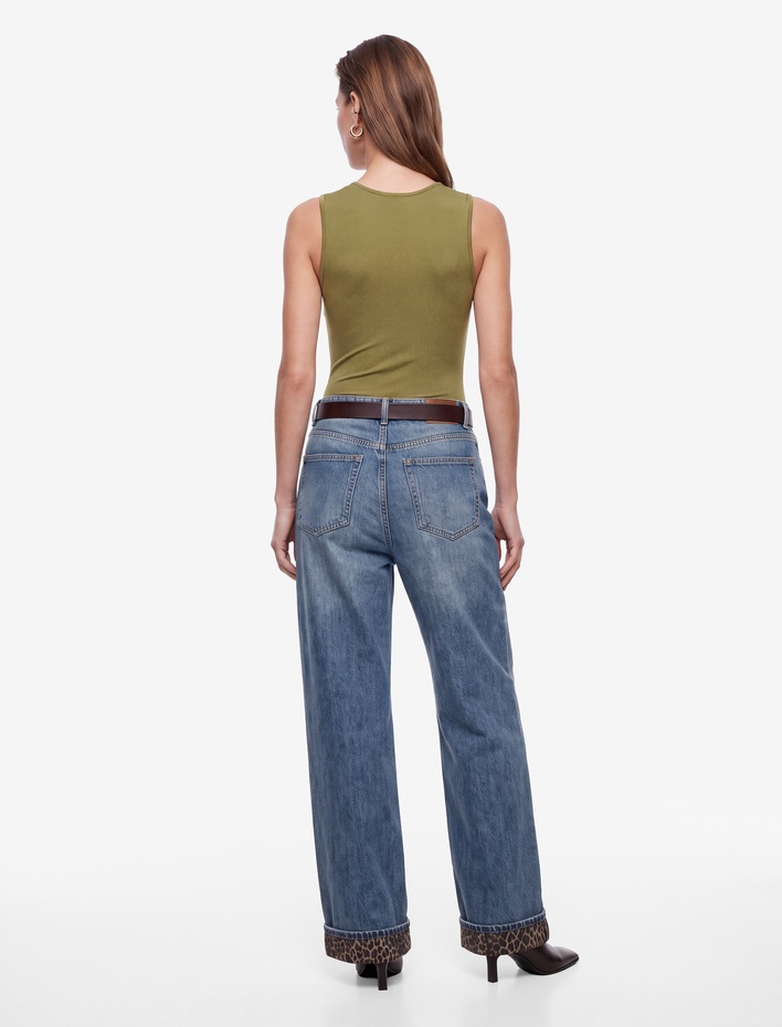  Slim Fit Kolsuz Bisiklet Yaka Bodysuit