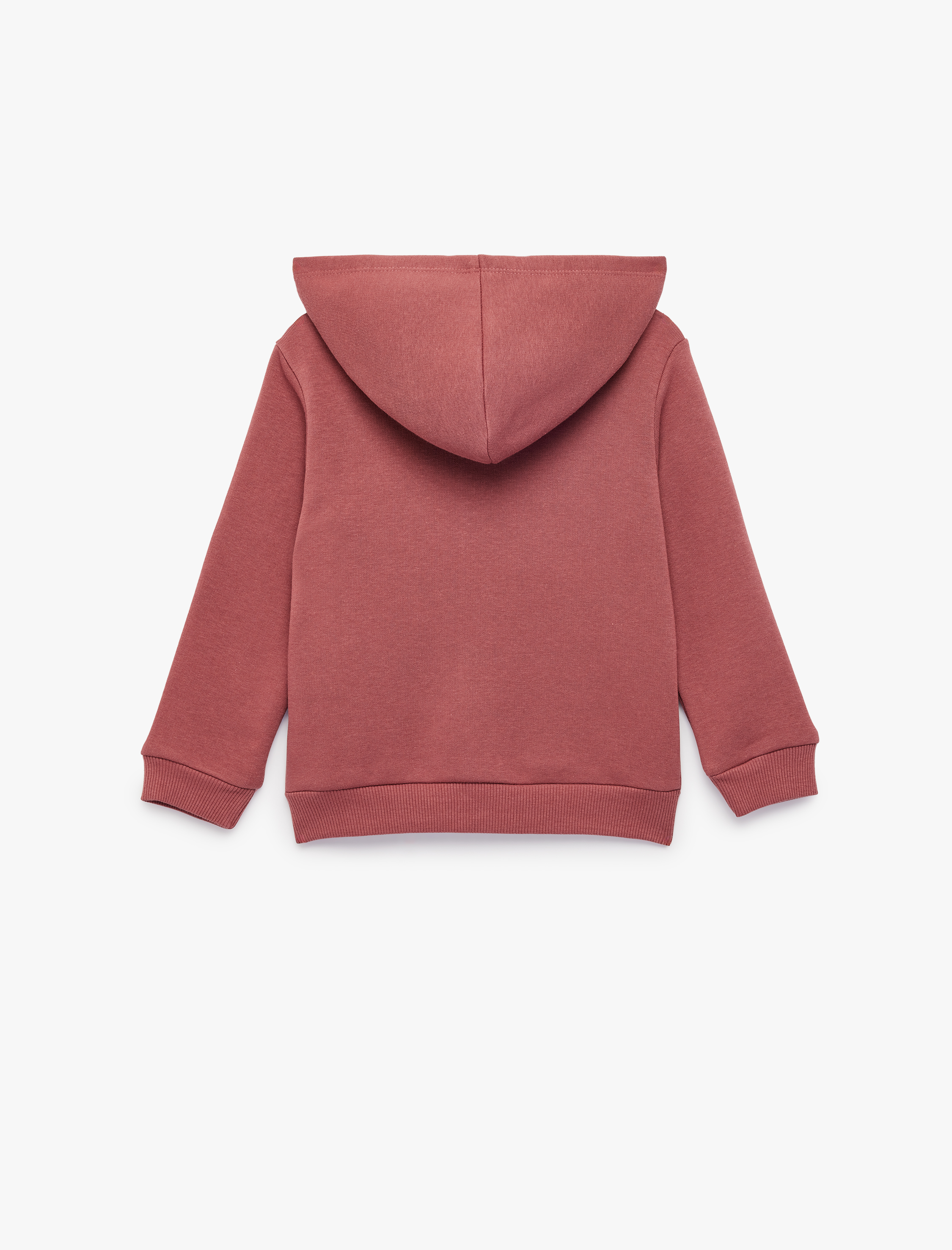  Erkek Bebek Uzun Kollu Baskılı Cepli Şardonlu Fermuarlı Kapşonlu Sweatshirt