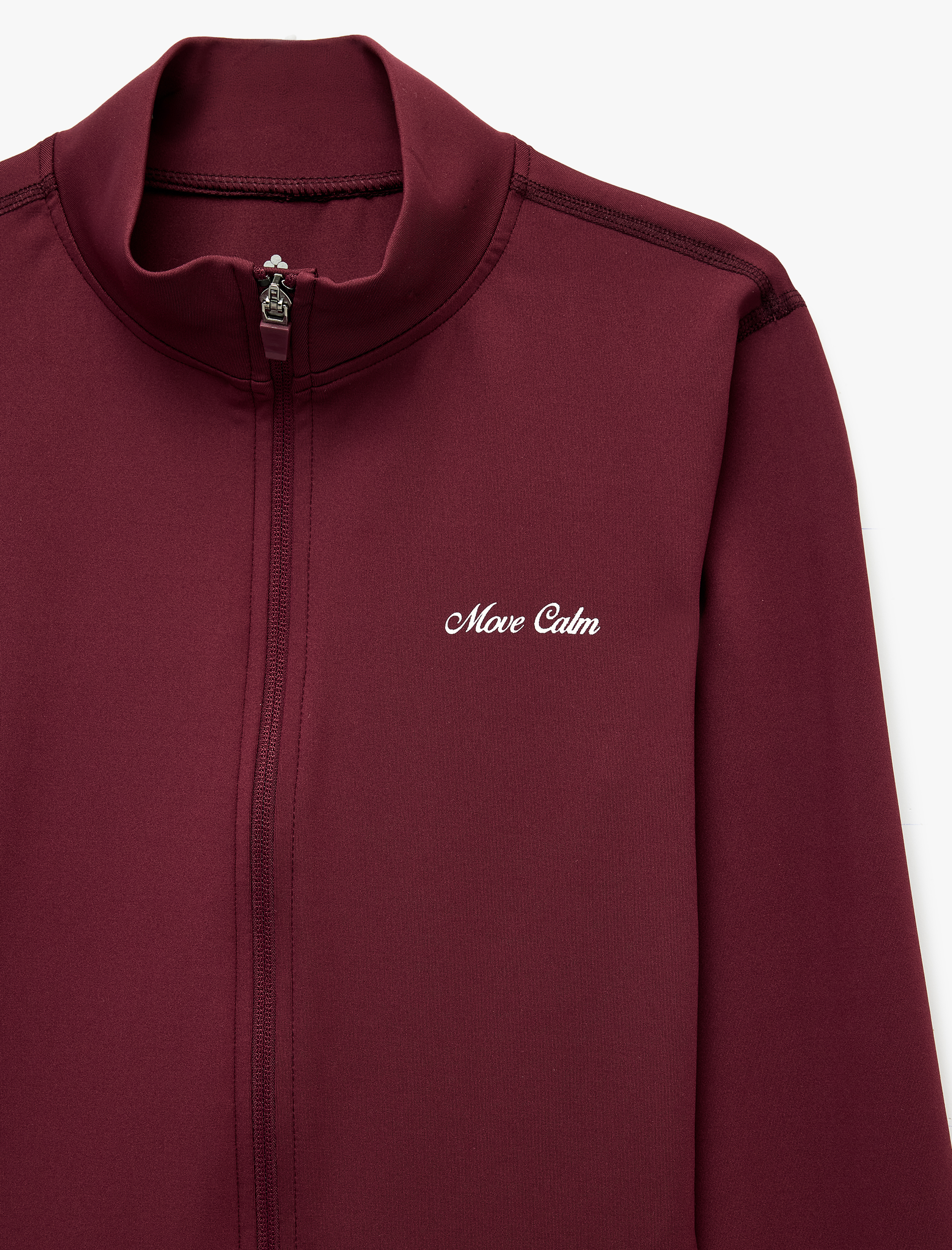   Slim Fit Baskılı Fermuarlı Dik Yaka Uzun Kollu Spor Sweatshirt