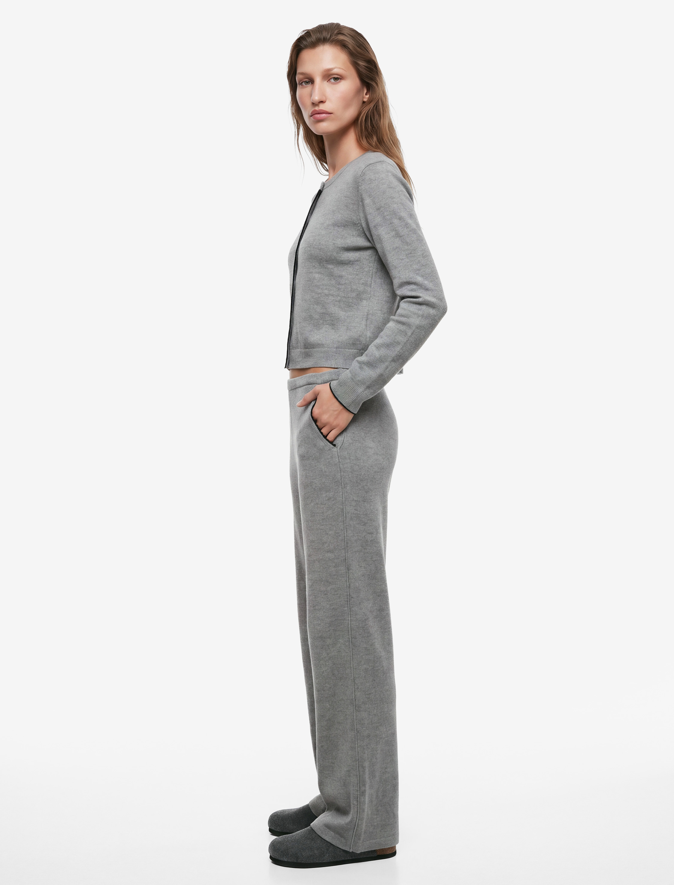   Rahat Kesim Cepli Triko Pijama Altı
