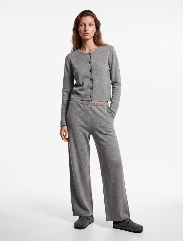  Rahat Kesim Cepli Triko Pijama Altı