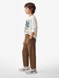 Cepli Pamuklu Baggy Denim Pantolon