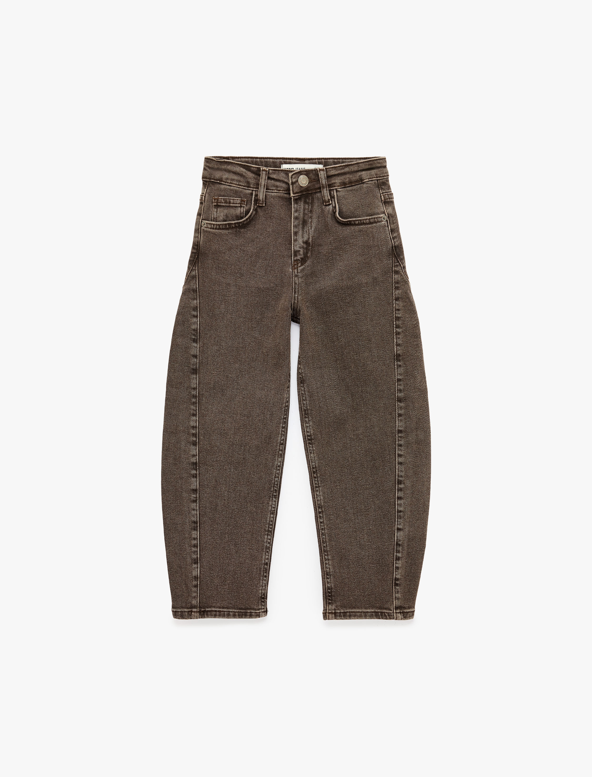  Erkek Çocuk Cepli Rahat Kesim Pamuklu Denim Pantolon