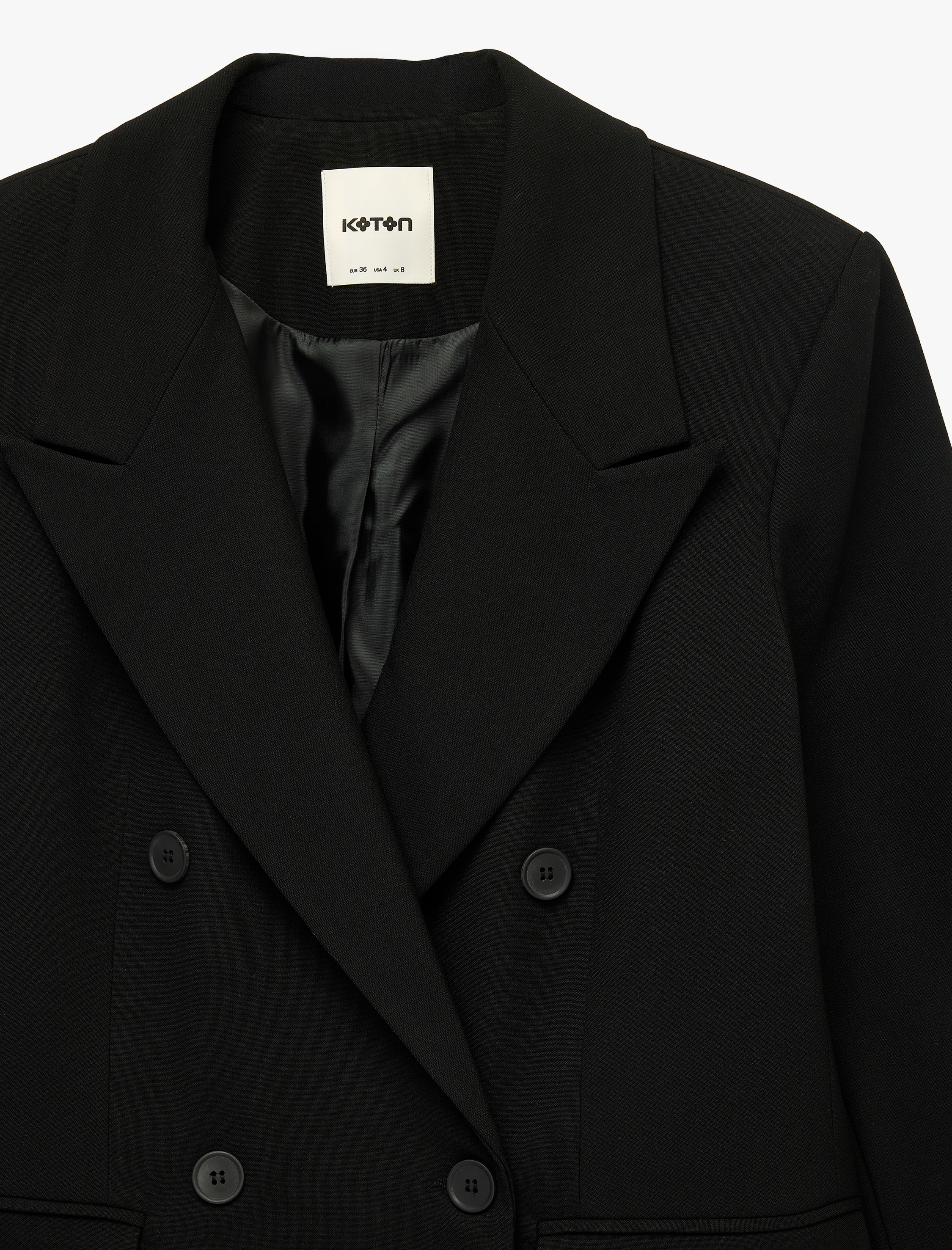   Slim Kesim Cepli Uzun Kollu Klasik Yaka Kruvaze Blazer Ceket