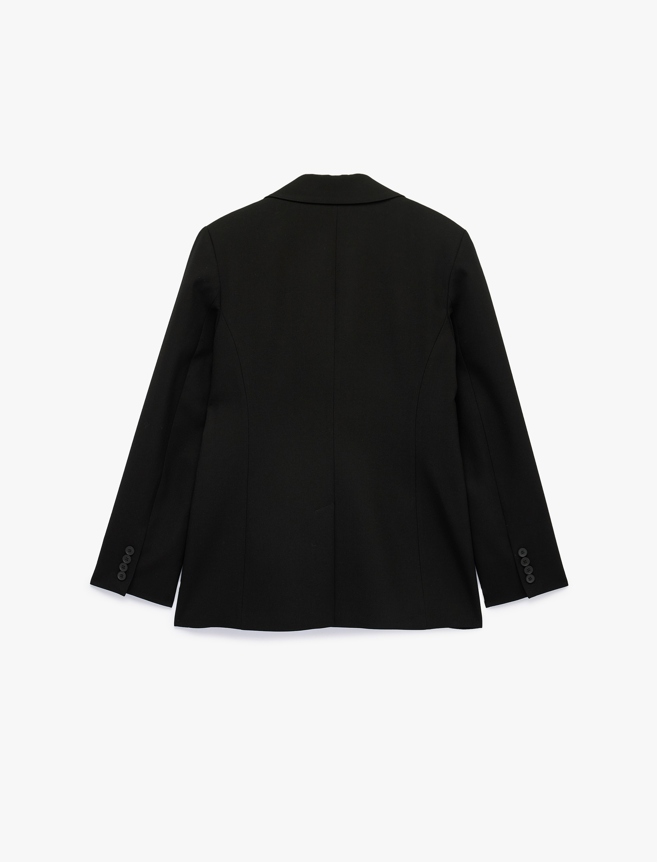   Slim Kesim Cepli Uzun Kollu Klasik Yaka Kruvaze Blazer Ceket