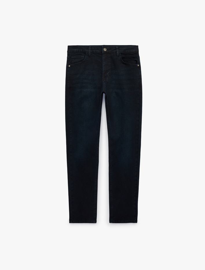  Normal Bel Cepli Slim Fit Jean Pantolon - Brad Jean