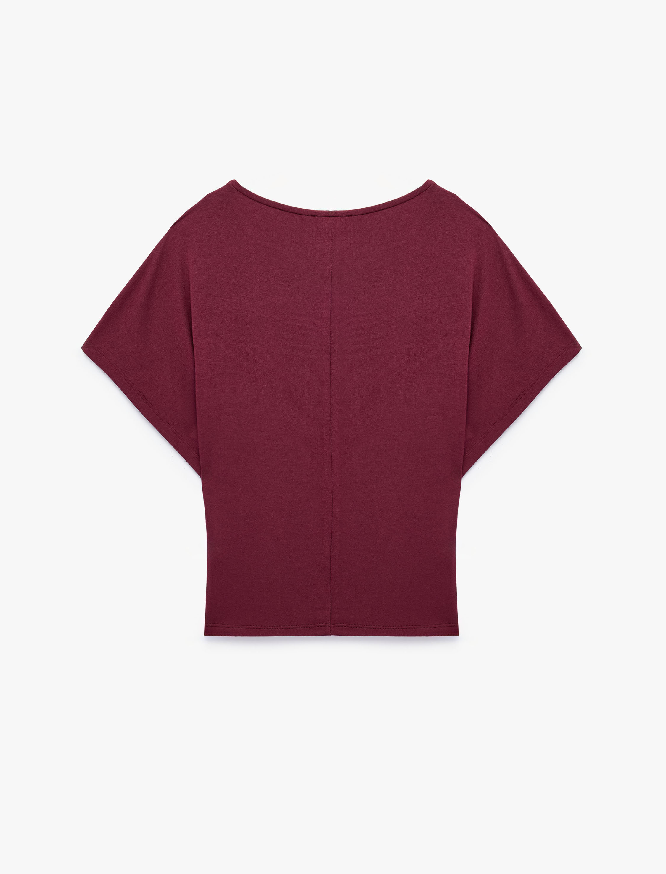   Rahat Kesim Kayık Yaka Yarasa Kol Modal Pijama Üstü