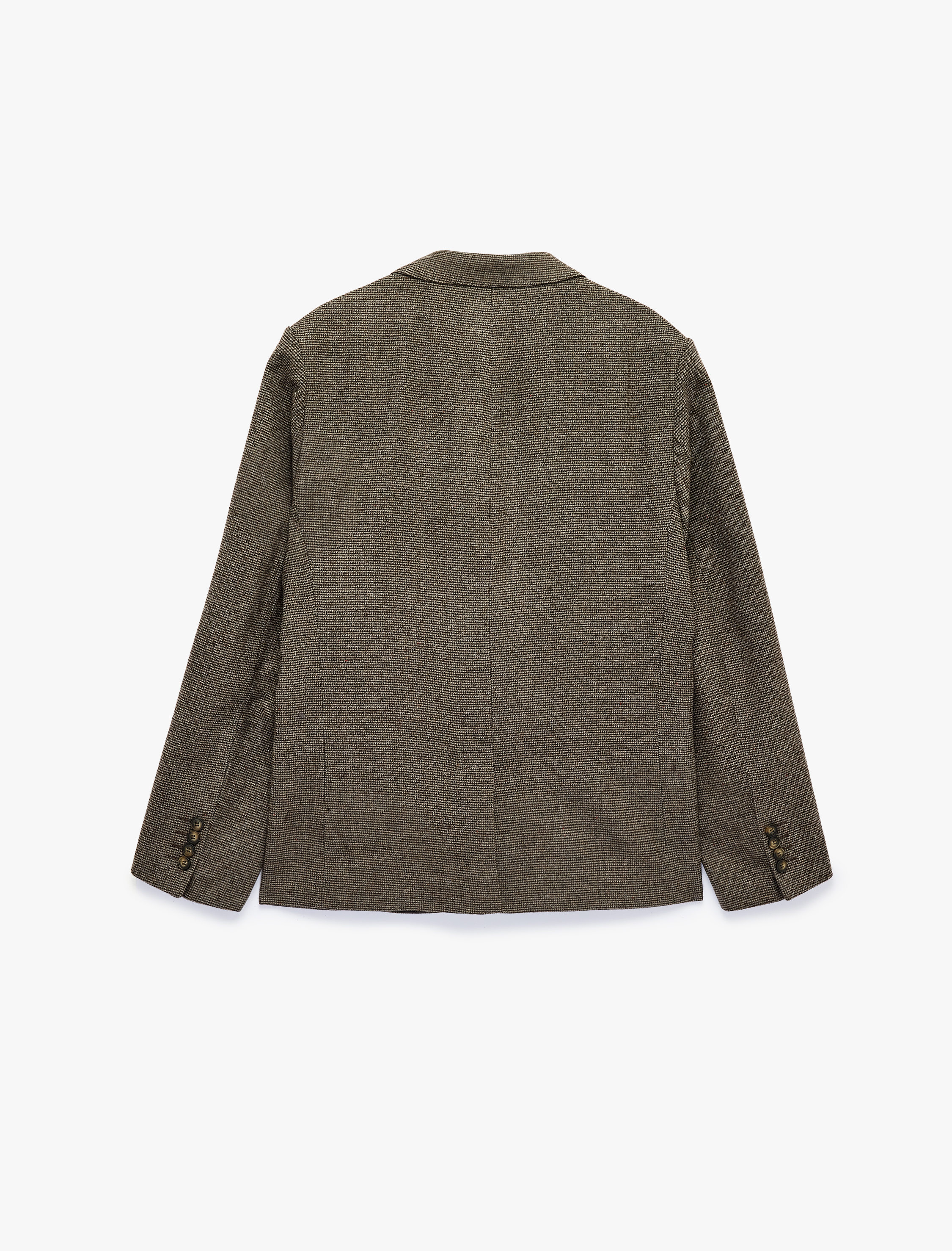   Regular Fit Uzun Kollu Kapaklı Cepli Düğmeli Mono Yaka Blazer Ceket
