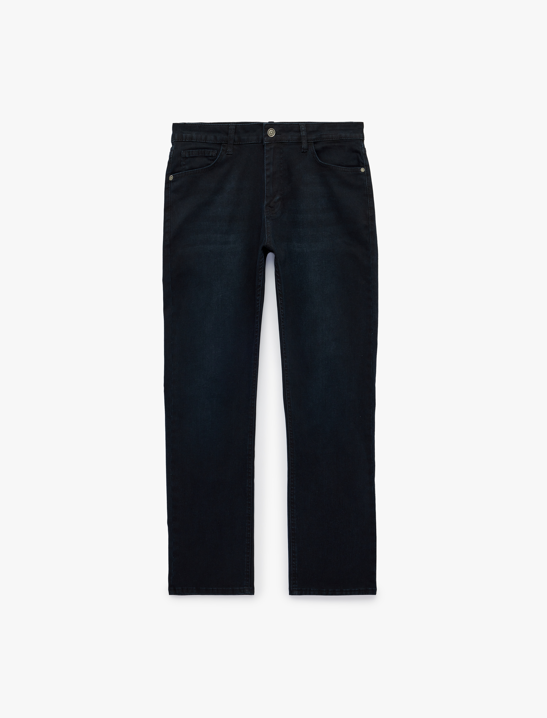   Normal Bel Cepli Straight Fit Jean Pantolon - Mark Jean