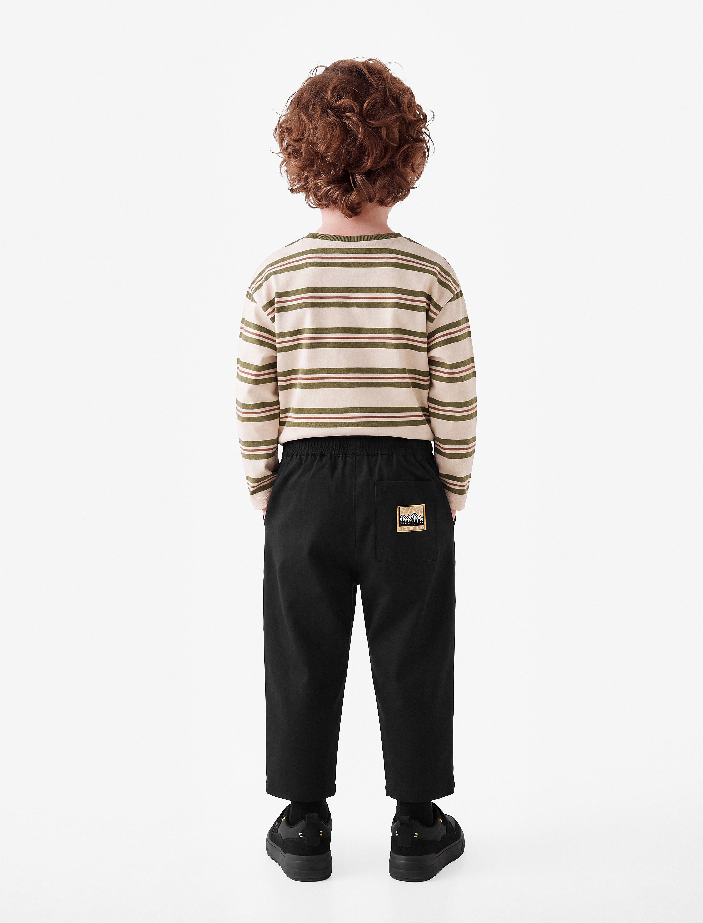  Erkek Bebek Beli Lastikli Oversize Balon Kesim Pantolon