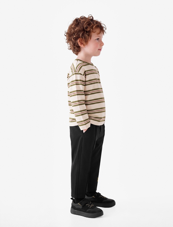 Erkek Bebek Beli Lastikli Oversize Balon Kesim Pantolon