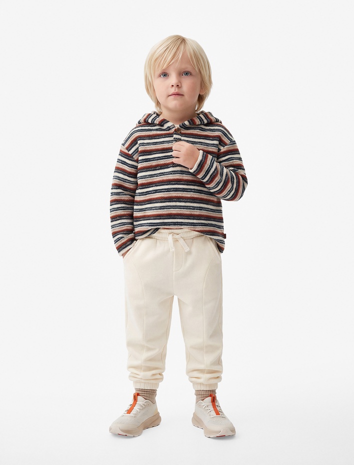 Erkek Bebek Cepli Lastikli Oversize Jogger Eşofman Altı
