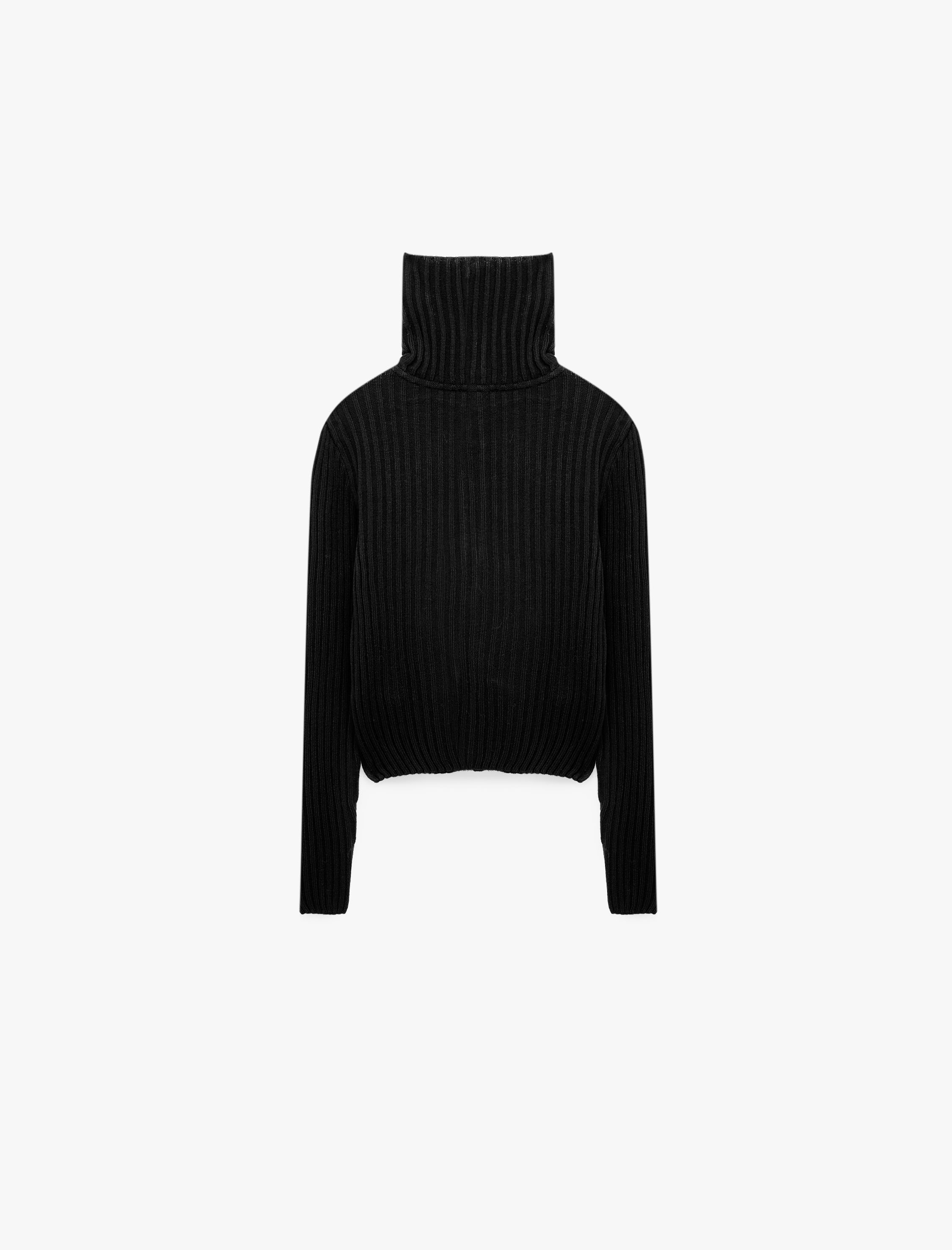   Slim Fit Triko Dik Yaka Fermuarlı Suni Kürk Hırka