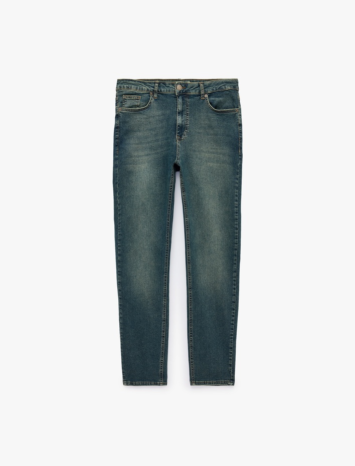  Normal Bel Pamuklu 5 Cepli Skinny Fit Jean Pantolon - Michael Jean