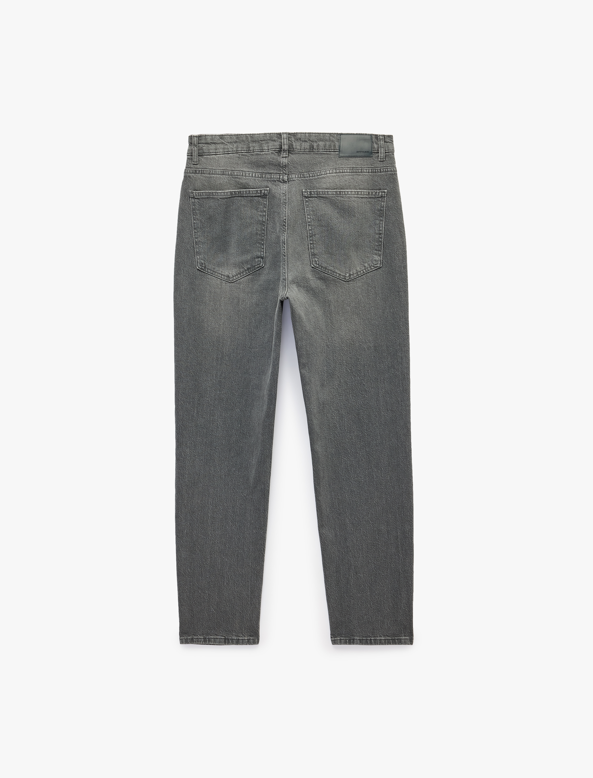   Normal Bel Beş Cepli Pamuklu Tapered Fit Jean Pantolon