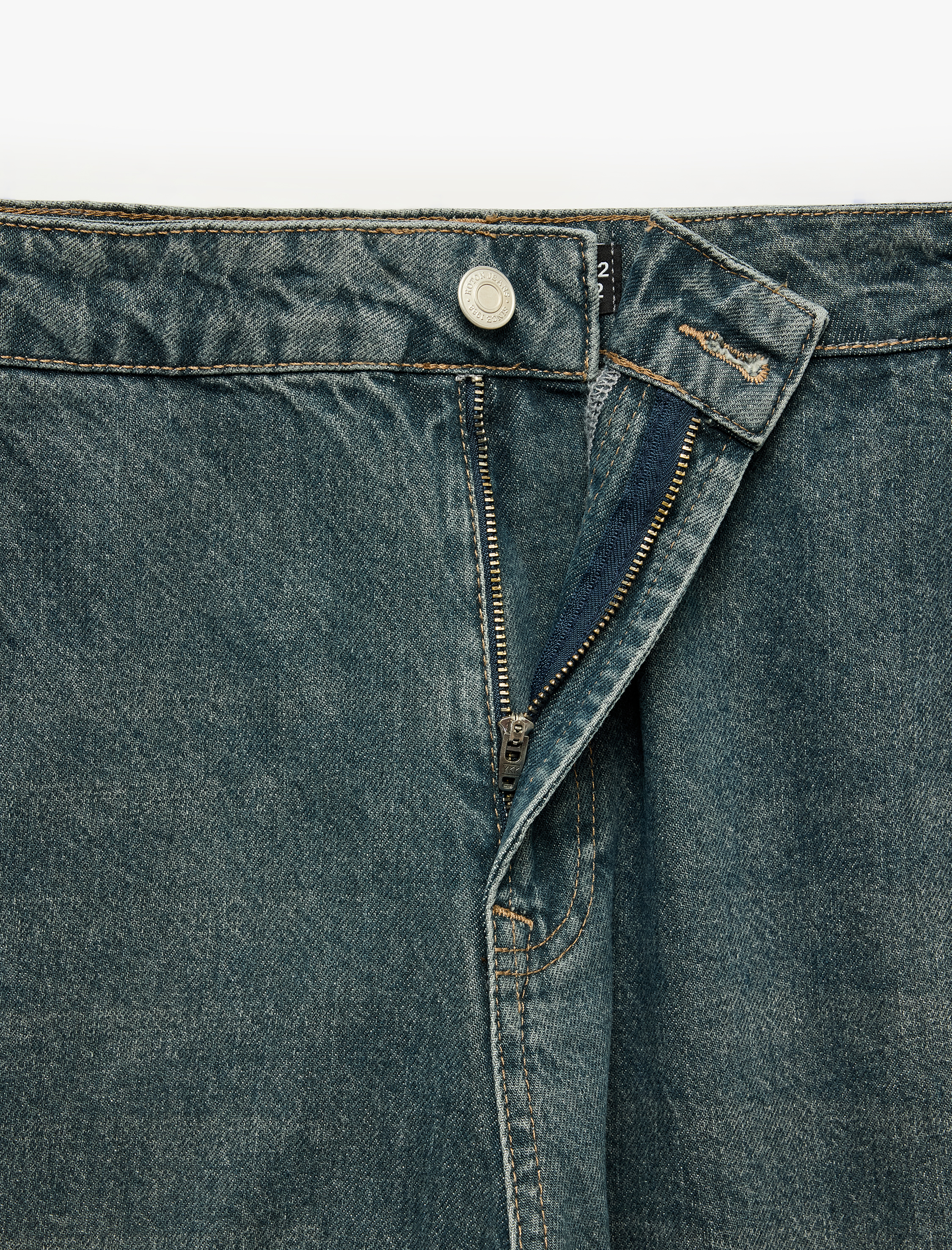   Normal Bel Pamuklu Beş Cepli Oversize Skater Jean Pantolon