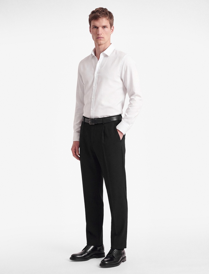  Uzun Kollu Slim Fit Yarım İtalyan Yaka Gömlek