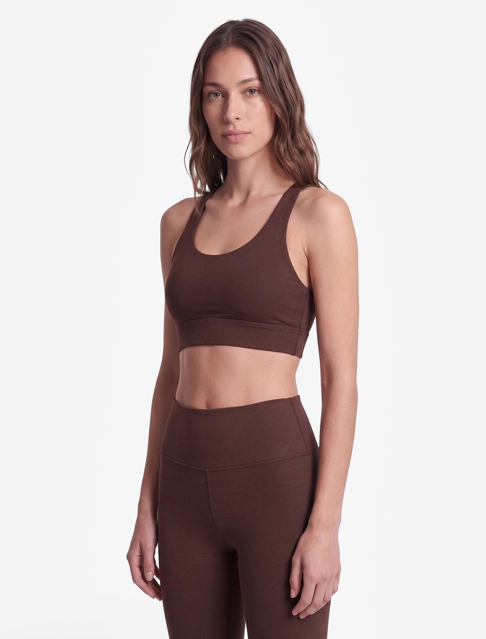  Slim Fit U Yaka Kolsuz Sırt Detaylı Kaplı Sporcu Sütyeni