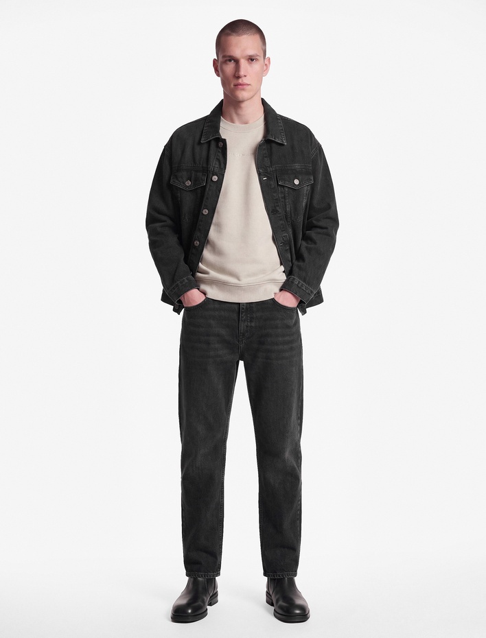  Pamuklu Cepli Vintage Straight Fit Jean Pantolon