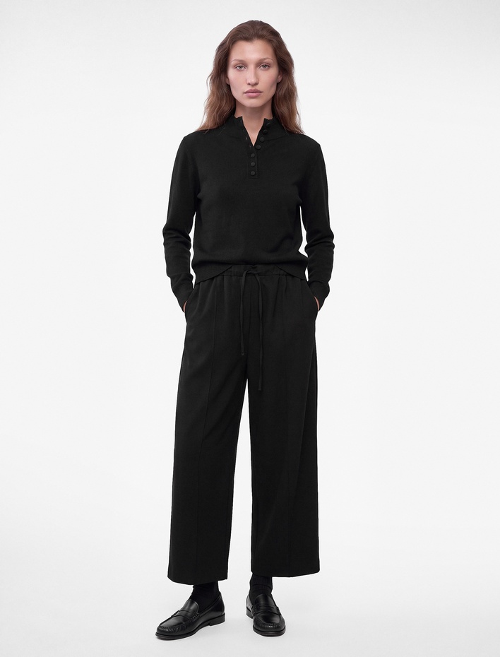  Beli Bağlamalı Cepli Regular Fit Barrel Pantolon