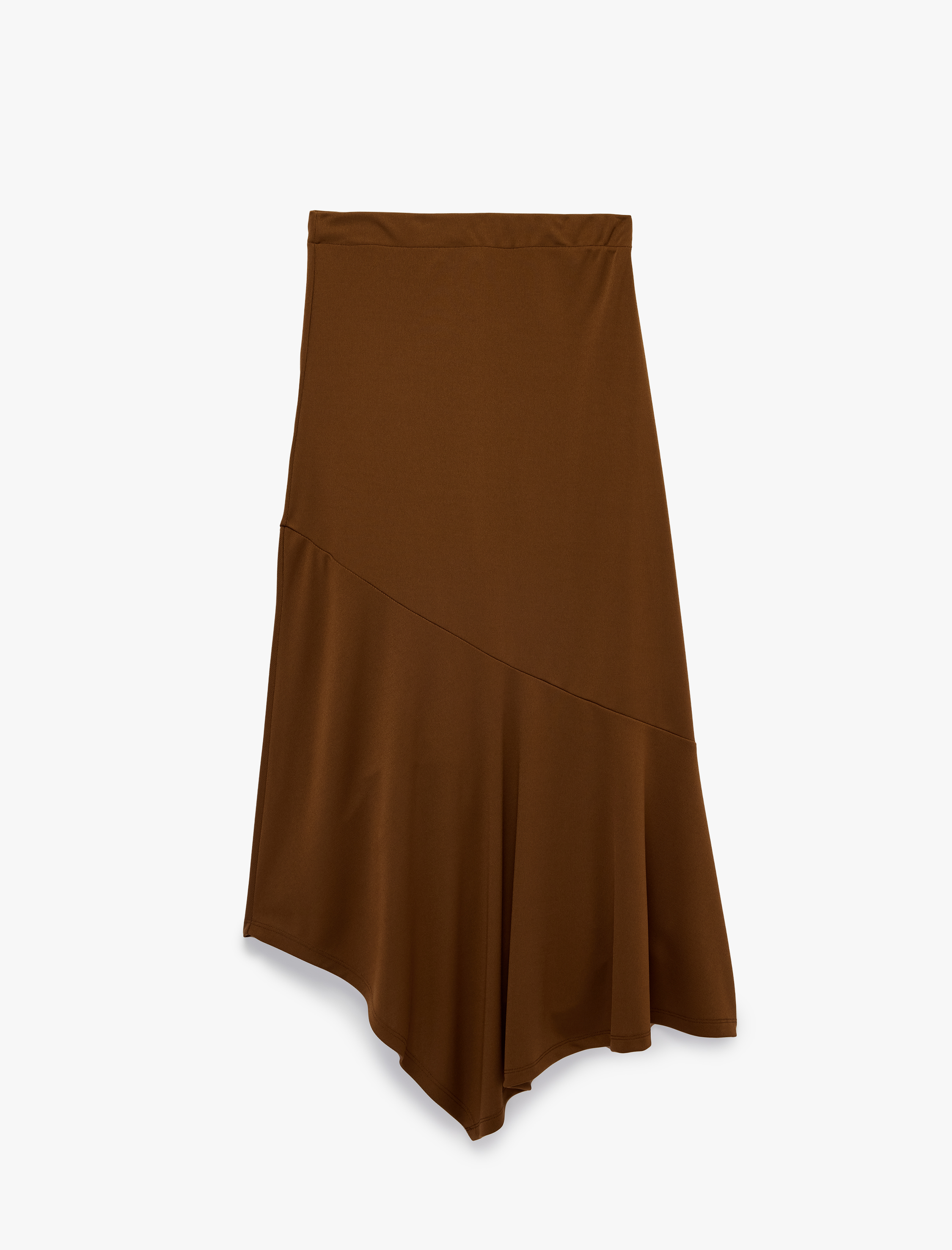   Slim Fit Asimetrik Midi Etek